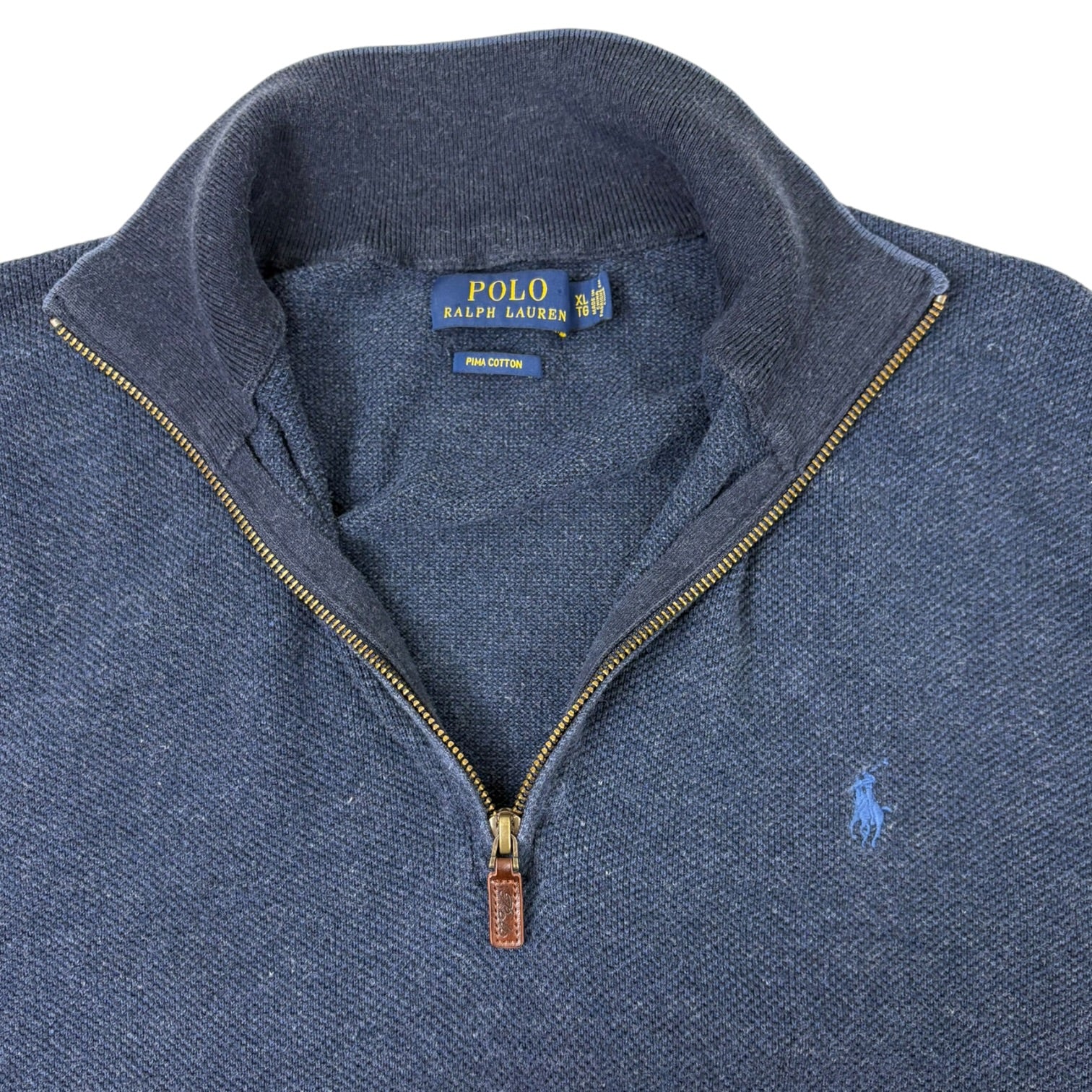 Ralph Lauren Polo Quarter Zip Sweater Blue