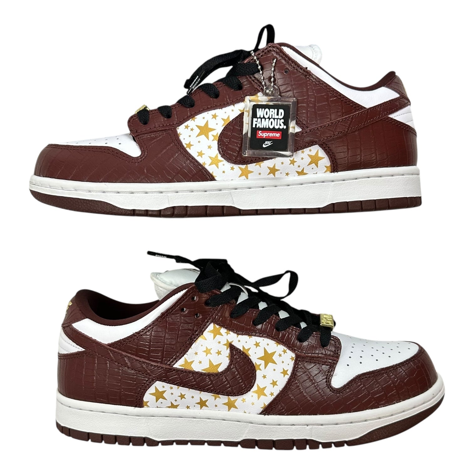 Nike SB Dunk Low Supreme Stars Barkroot Brown (2021) (Used)