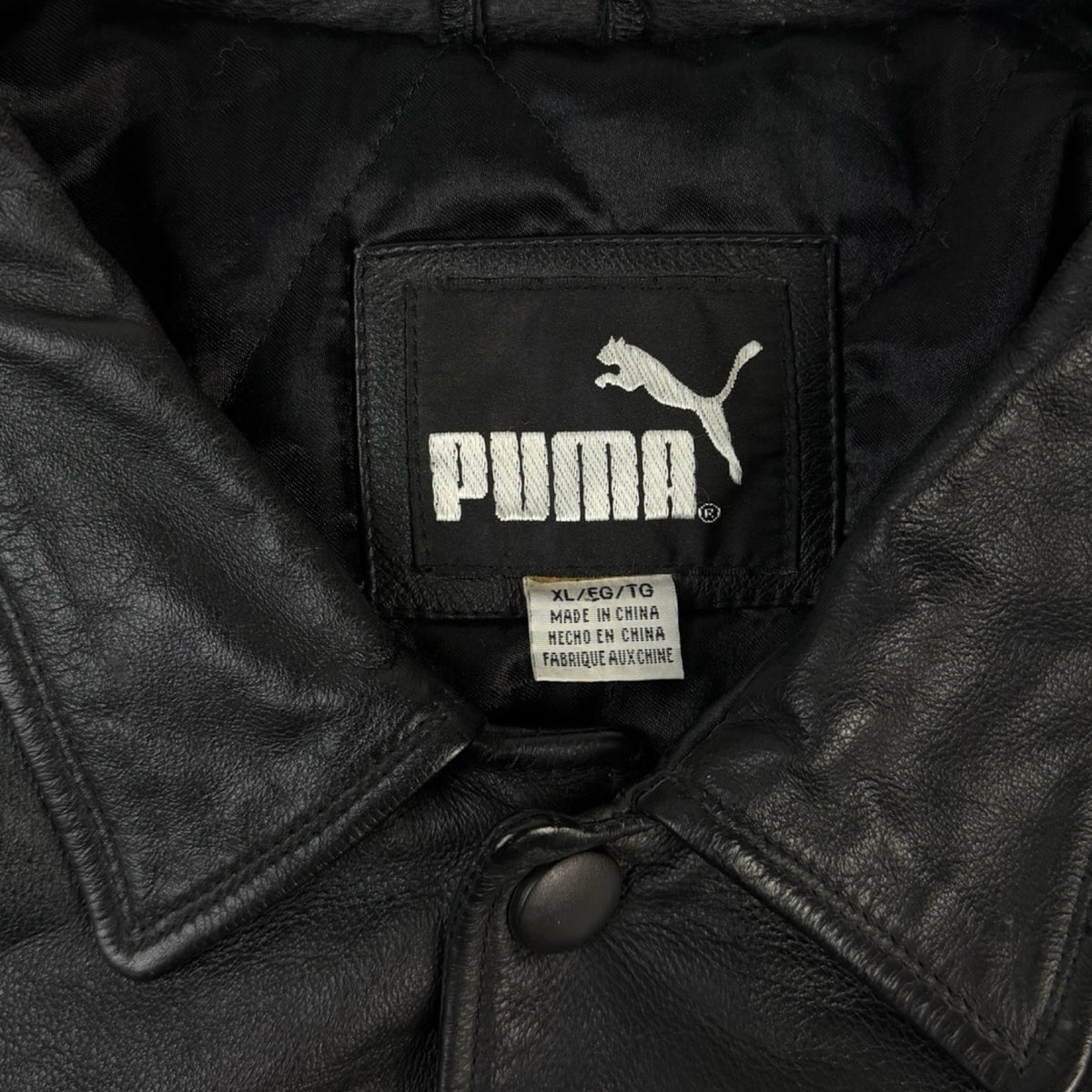 Vintage Puma Arizona Cardinals Leather MLB Jacket Black
