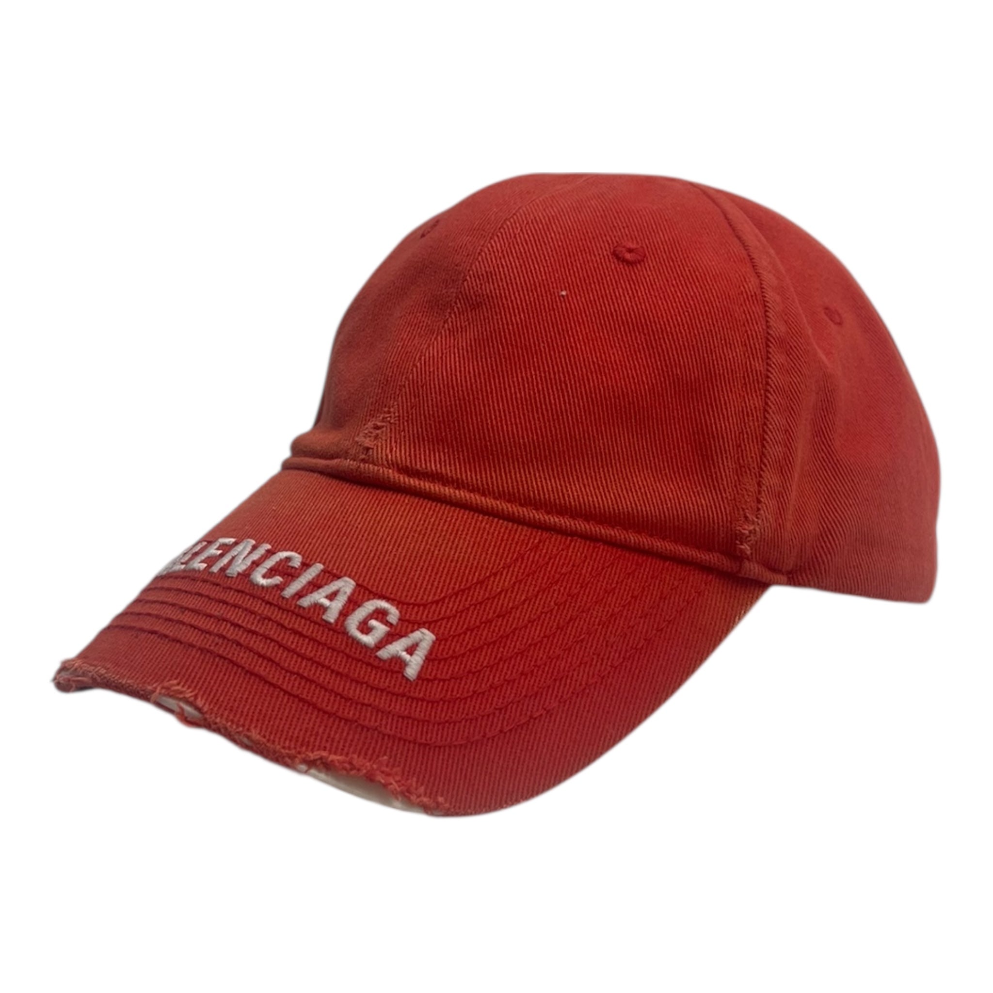 Balenciaga Logo Visor Cap Red
