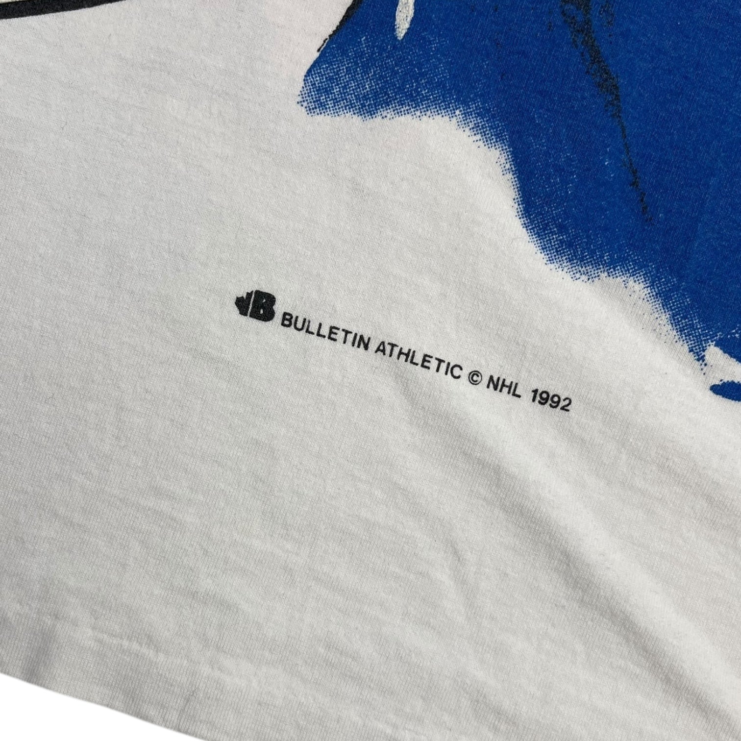 1992 Bulletin Quebec Nordiques Wrap Around NHL T-Shirt