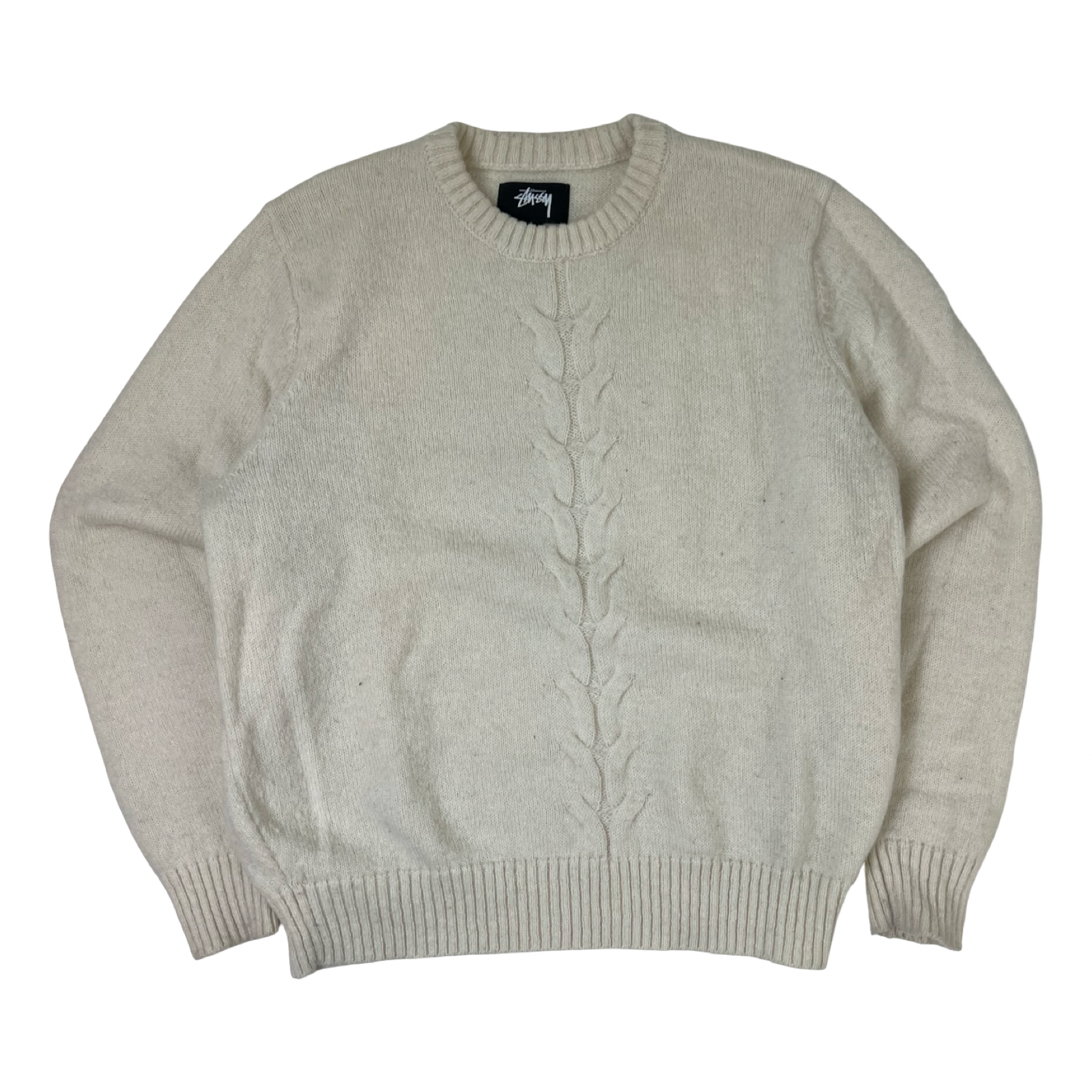 Stussy Double Cable Sweater Ivory