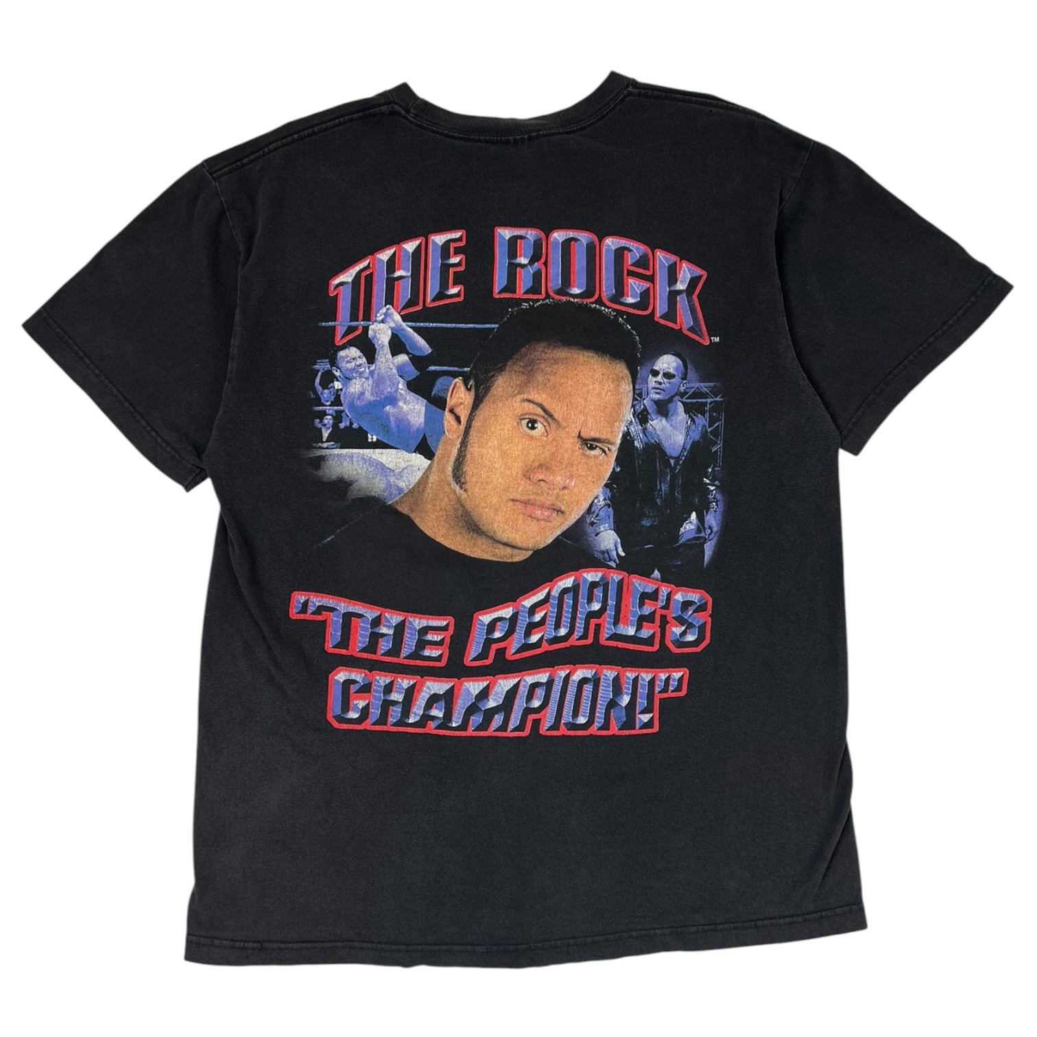 Vintage ‘99 WWF The Rock “People’s Champion” T-Shirt Black