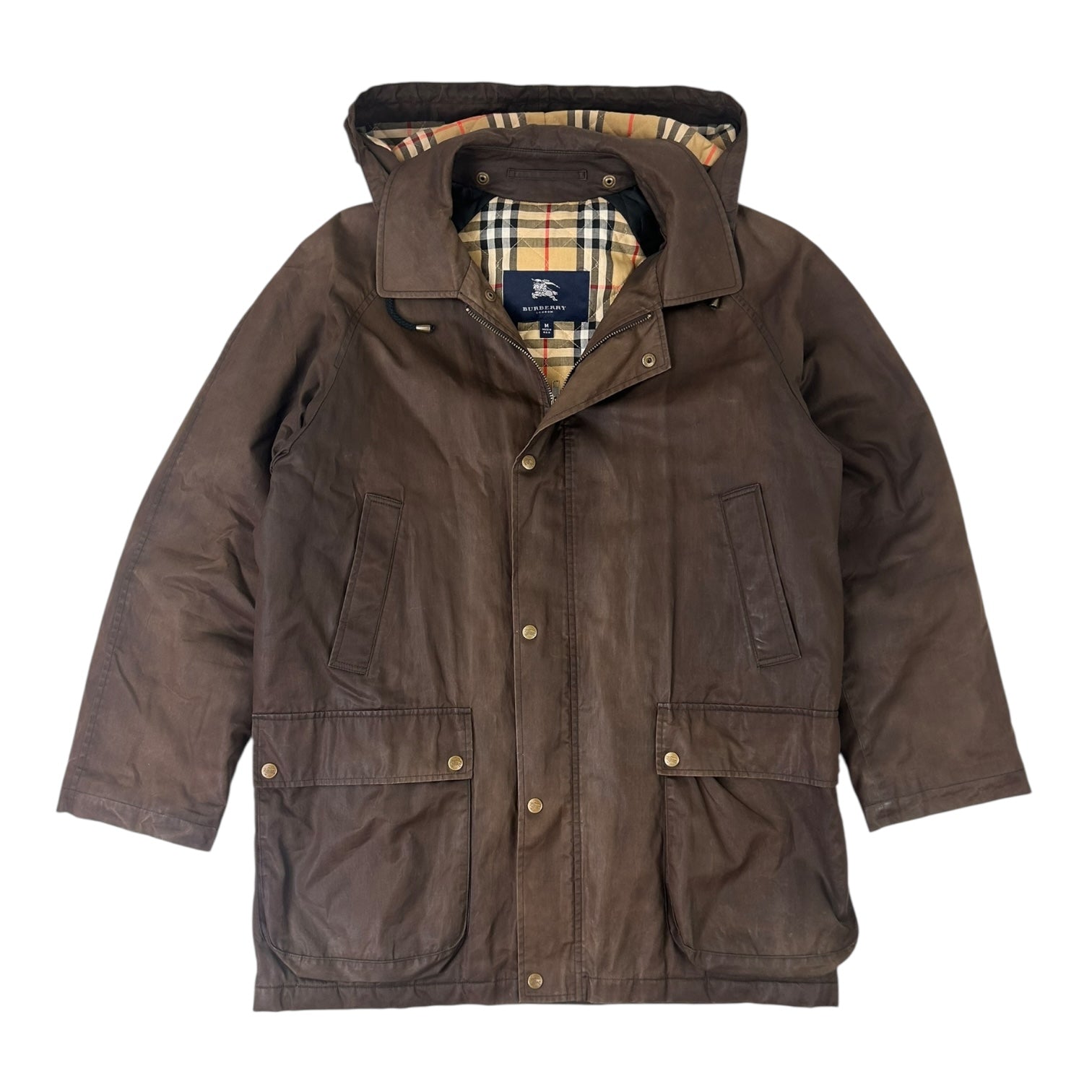 Vintage Burberry Parka Jacket Brown