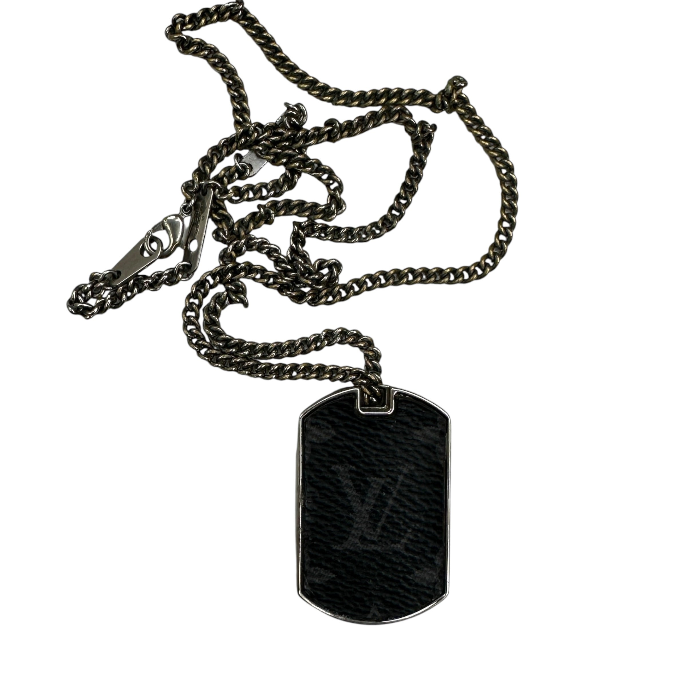 Louis Vuitton Dog Tag Monogram Necklace