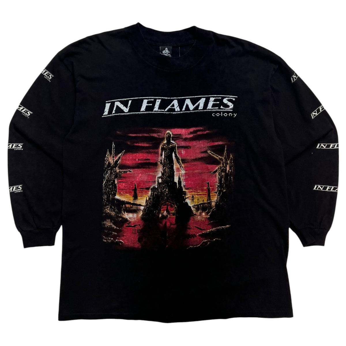 Vintage 1999 In Flames “Colony” Long Sleeve T-Shirt Black