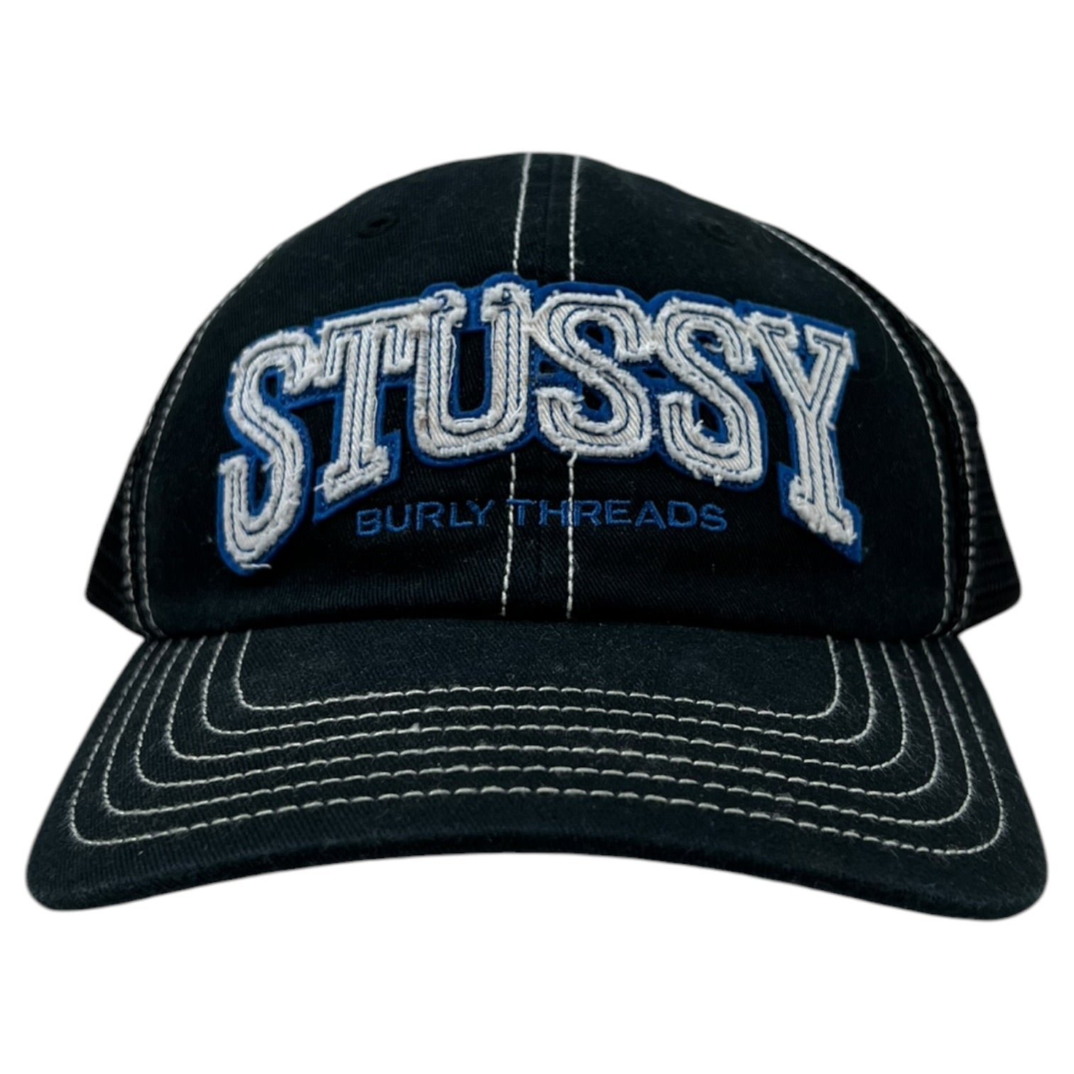 Stussy Burly Threads Trucker Cap Black
