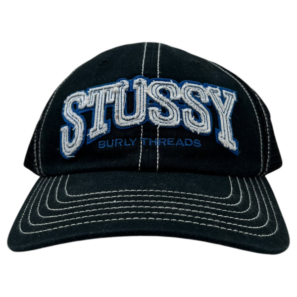 Stussy Burly Threads Trucker Cap Black