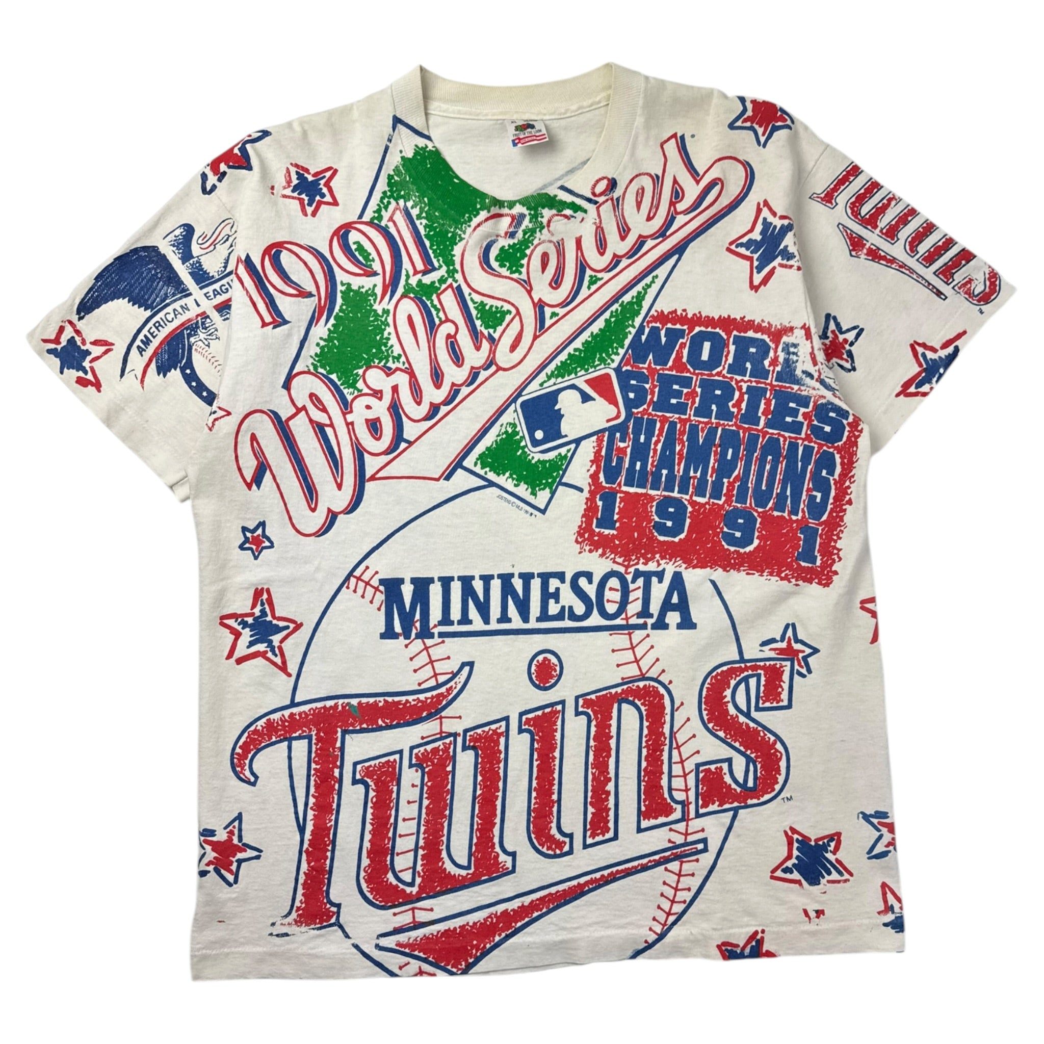1991 Minnesota Twins AOP T-Shirt White