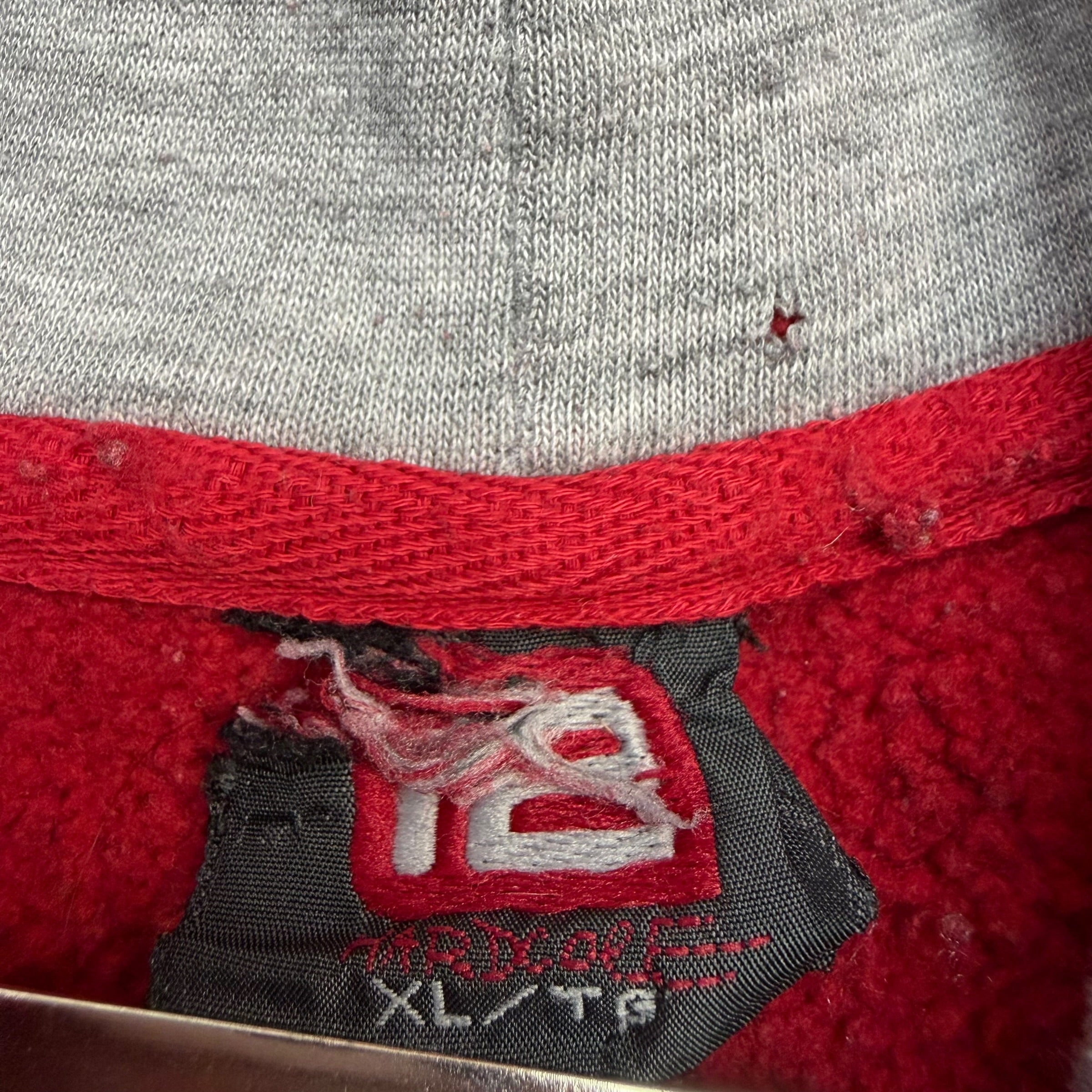 Vintage Tribal Print Hoodie Red