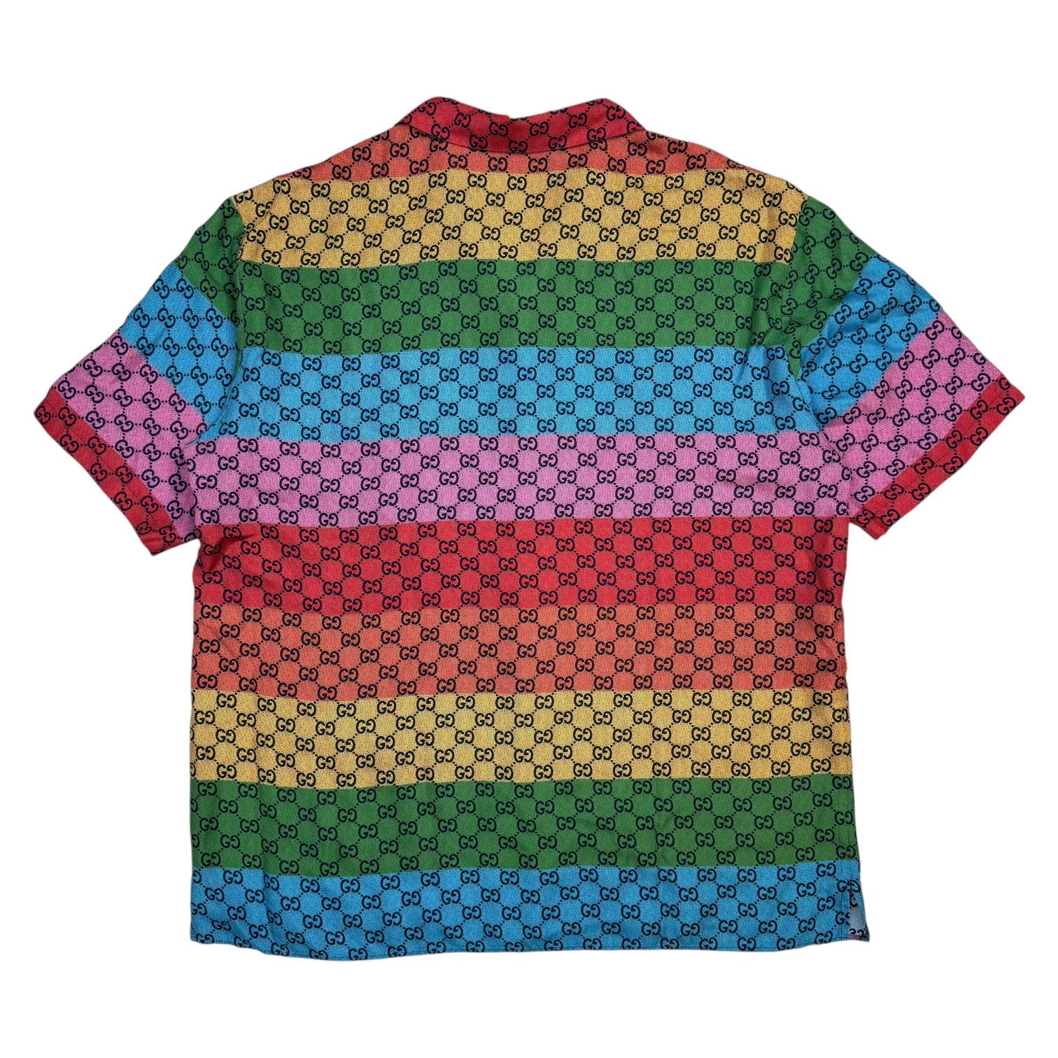 Gucci GG Silk Button Up Shirt Multicolour