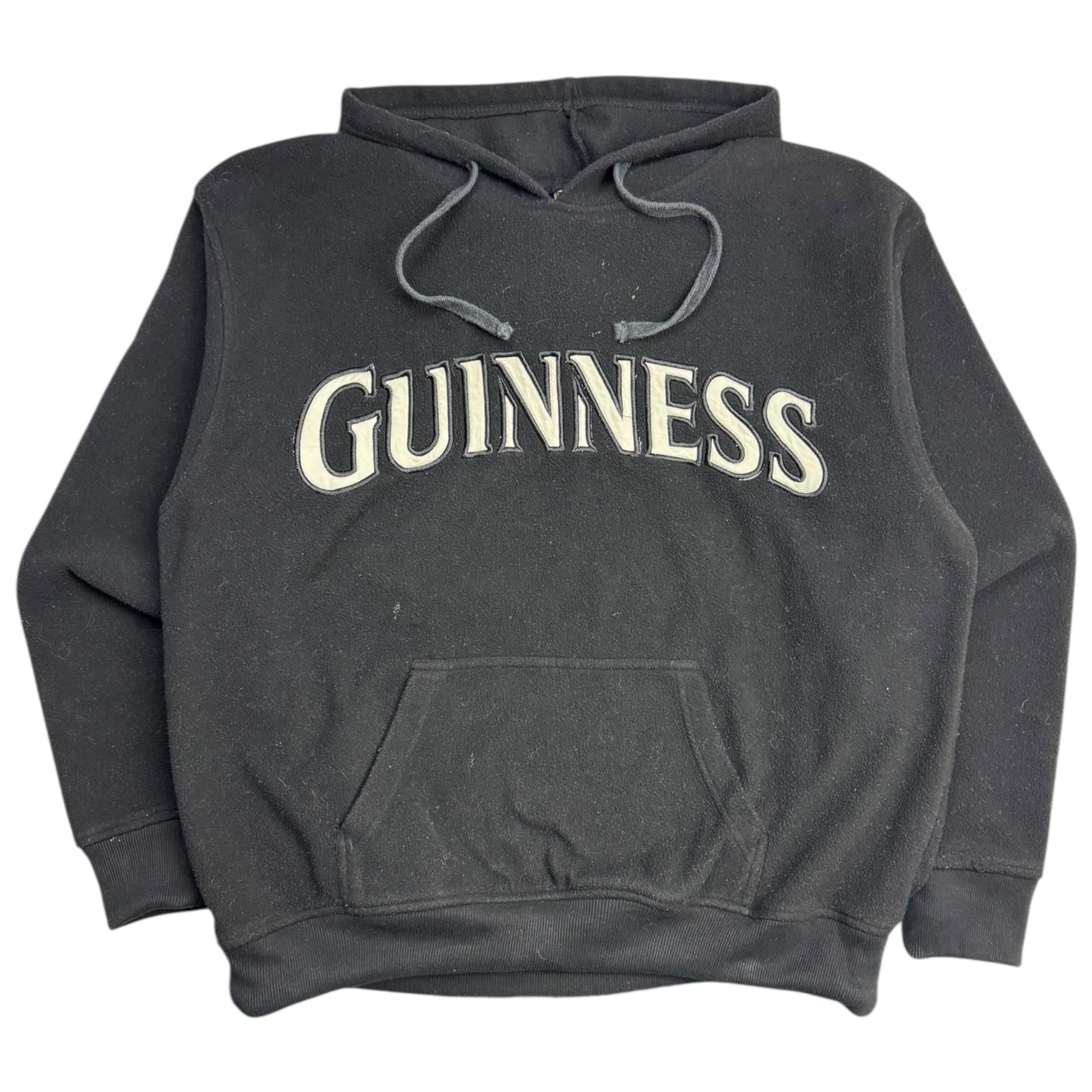 Vintage Guinness Beer Fleece Hoodie Black