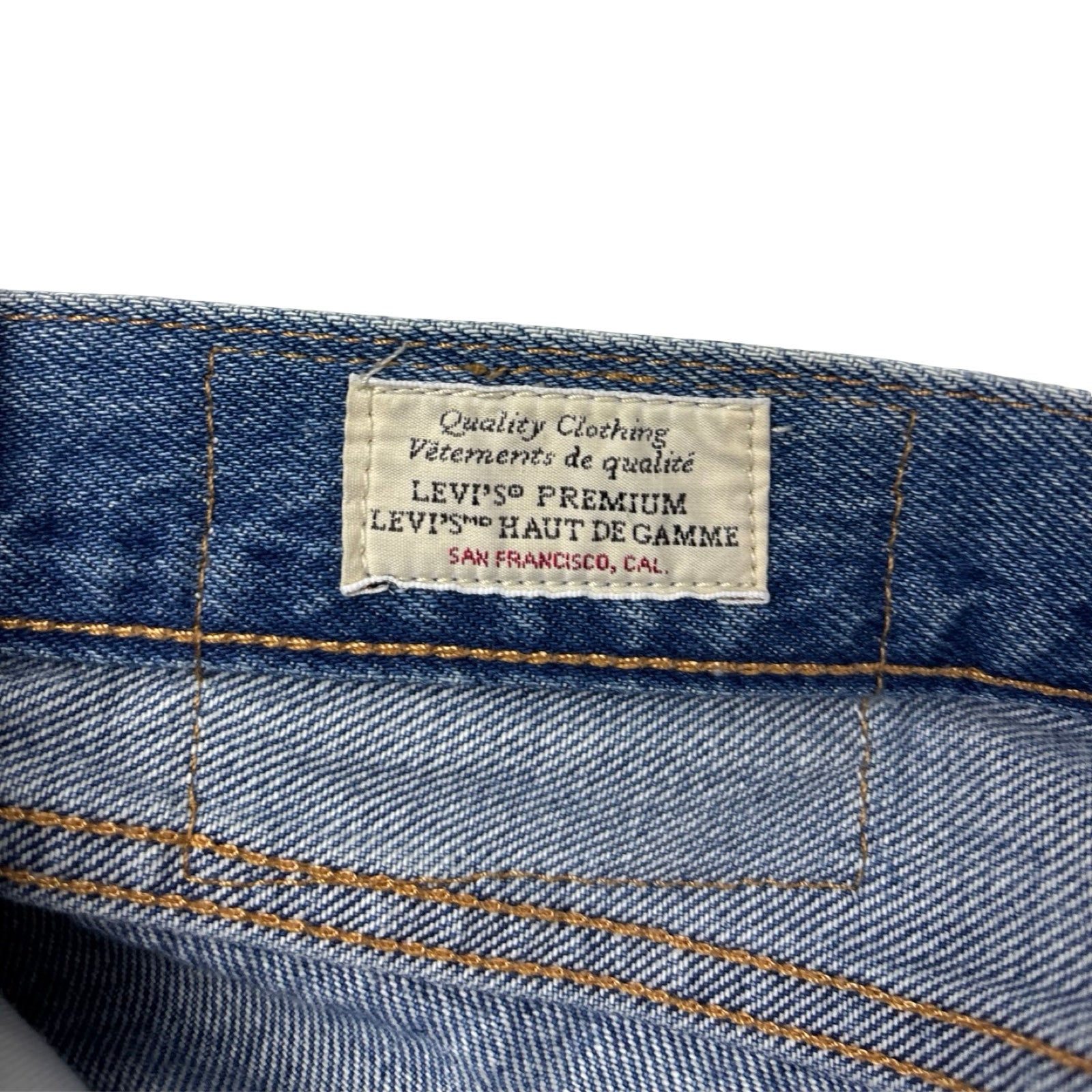 Levi’s Premium 501 Patchwork Medium Wash Jean