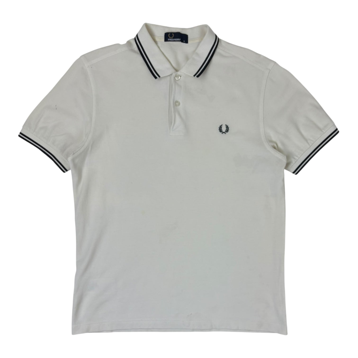 Fred Perry Pique Polo T-Shirt Cream