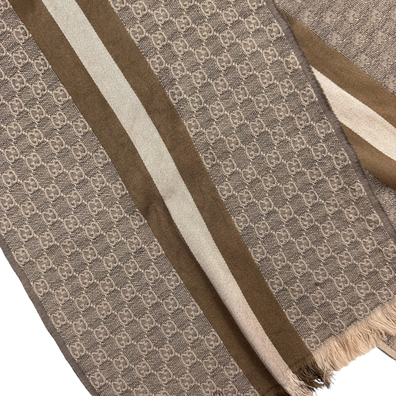 Gucci GG Pattern Strip Scarf