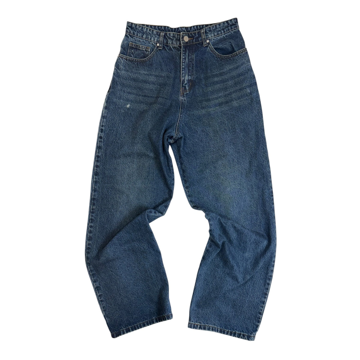 Basketcase Lax Baggy Denim Jeans Dark Wash
