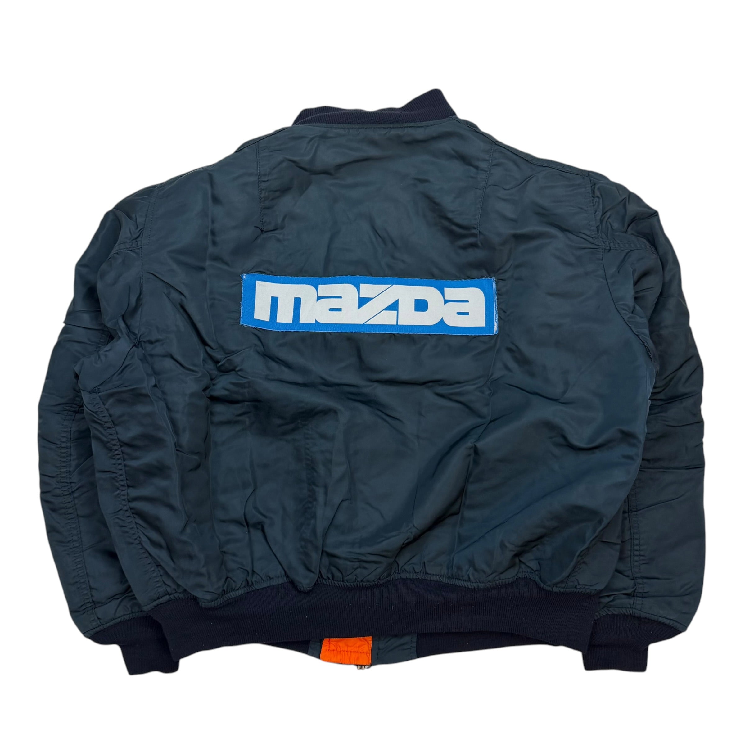 Vintage Alpha Industries MA-1 Mazda Promo Bomber Jacket Black