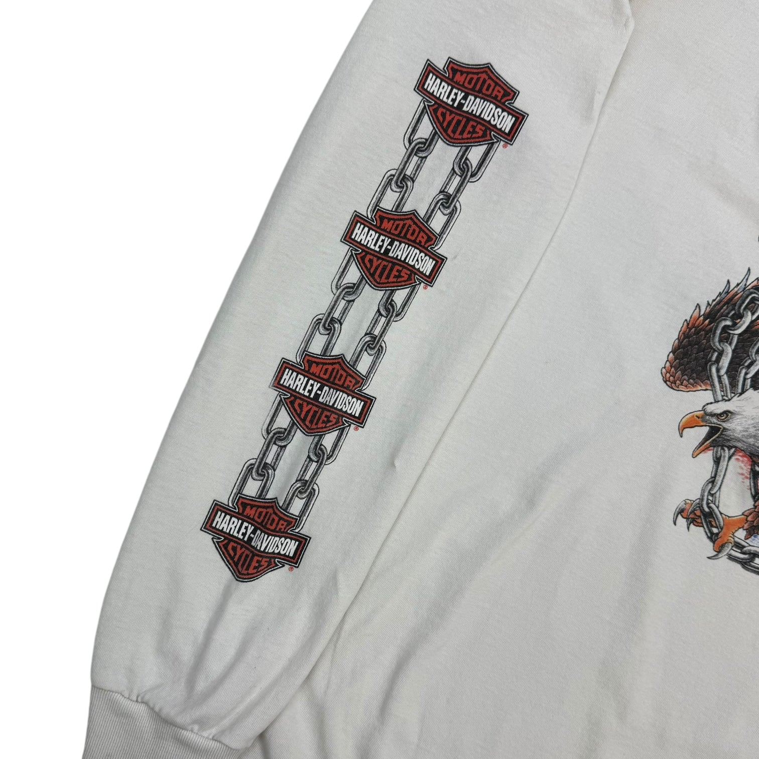2004 Harley Davidson Of Edmonton L/S Tee White