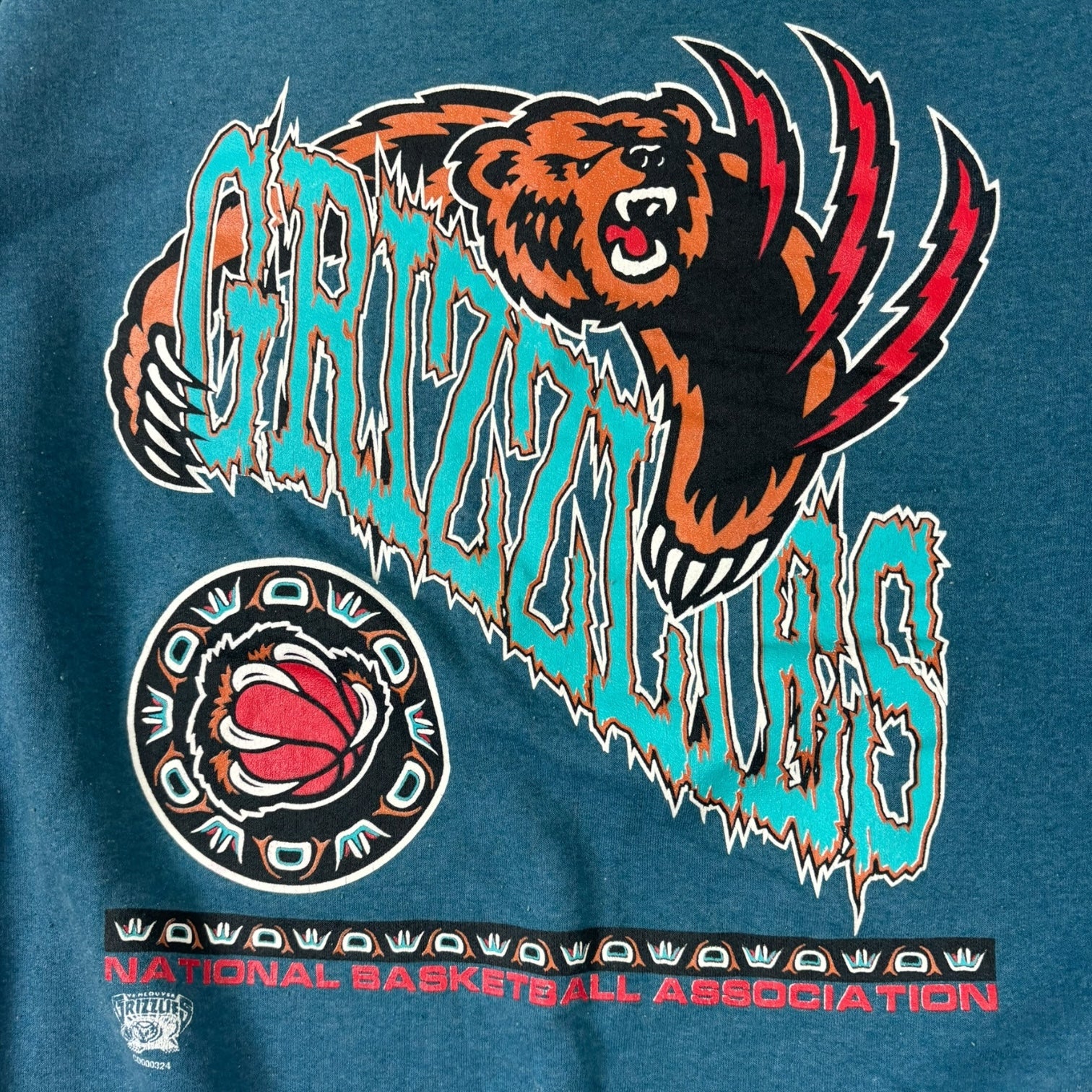 Vintage Vancouver Grizzlies NBA Crewneck Teal