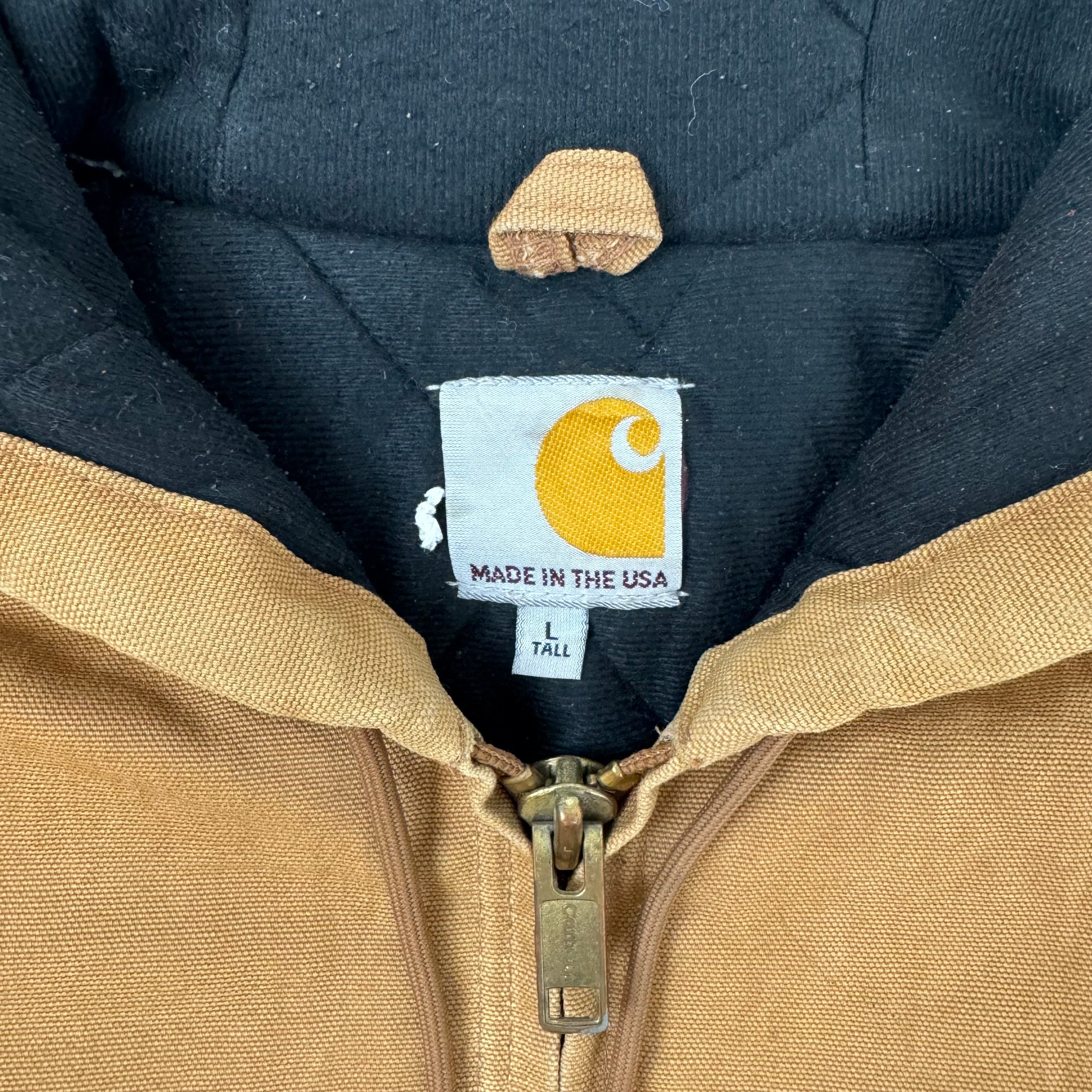 Vintage Carhartt Hooded Jacket Brown