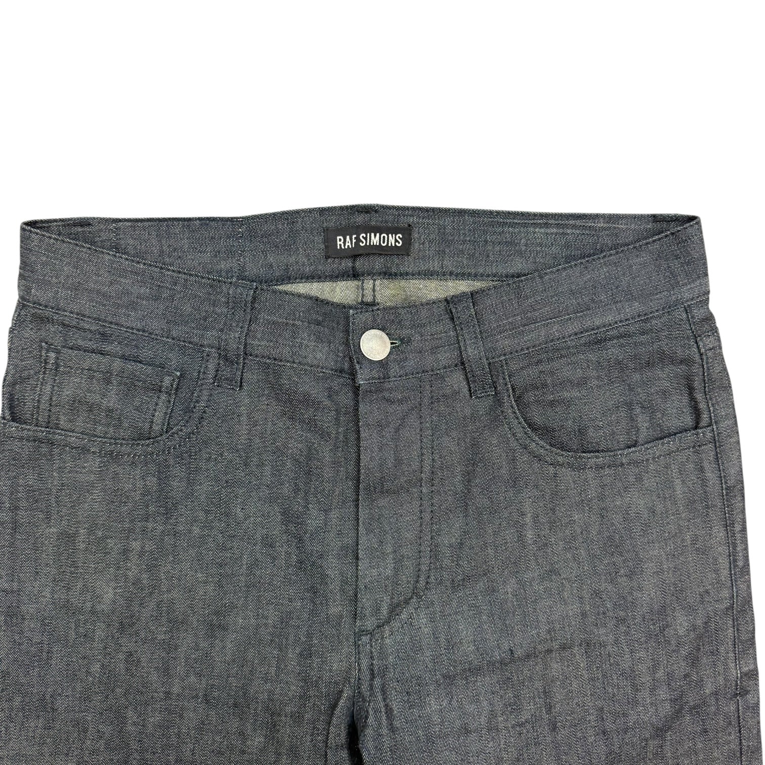 Raf Simmons Skinny Denim Pants Dark Wash