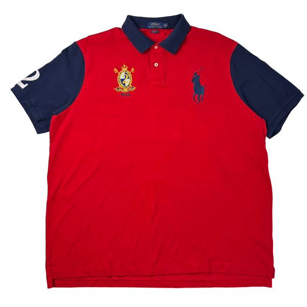 Vintage Polo Ralph Lauren Big Pony Polo Shirt Red Navy