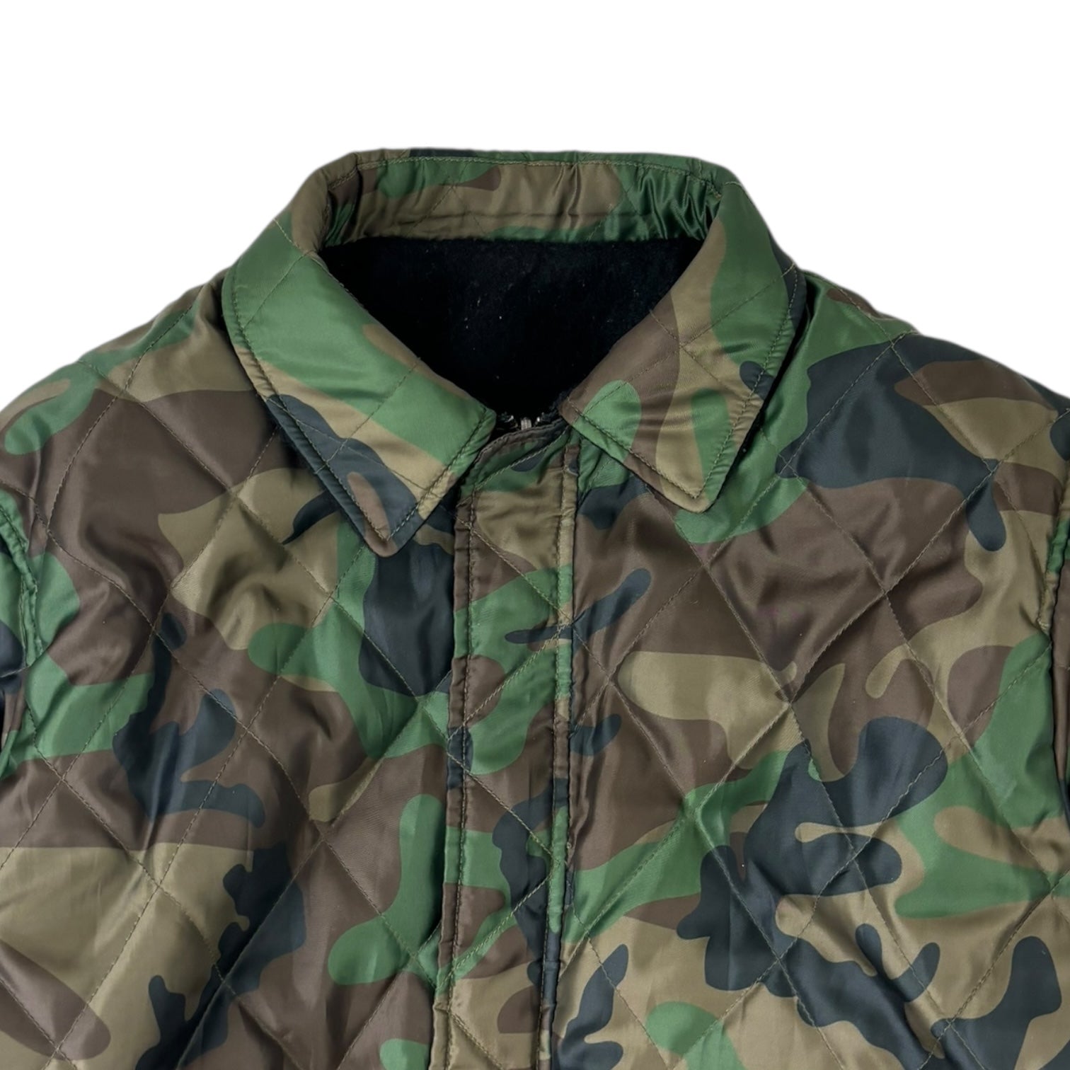 Stussy Boiled Wool Reversible Camo Bomber Jacket