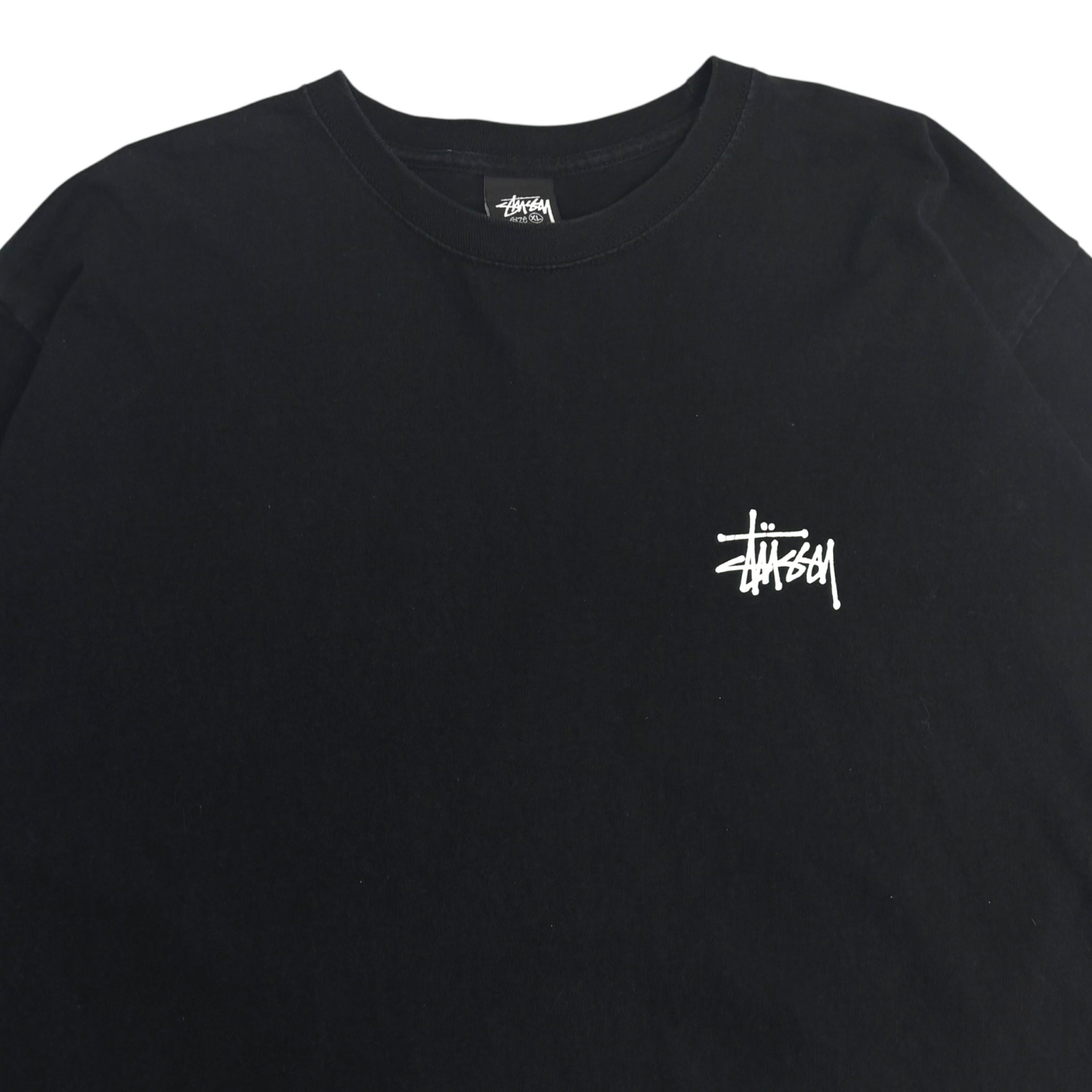 Stussy Stock Logo Long Sleeve Black