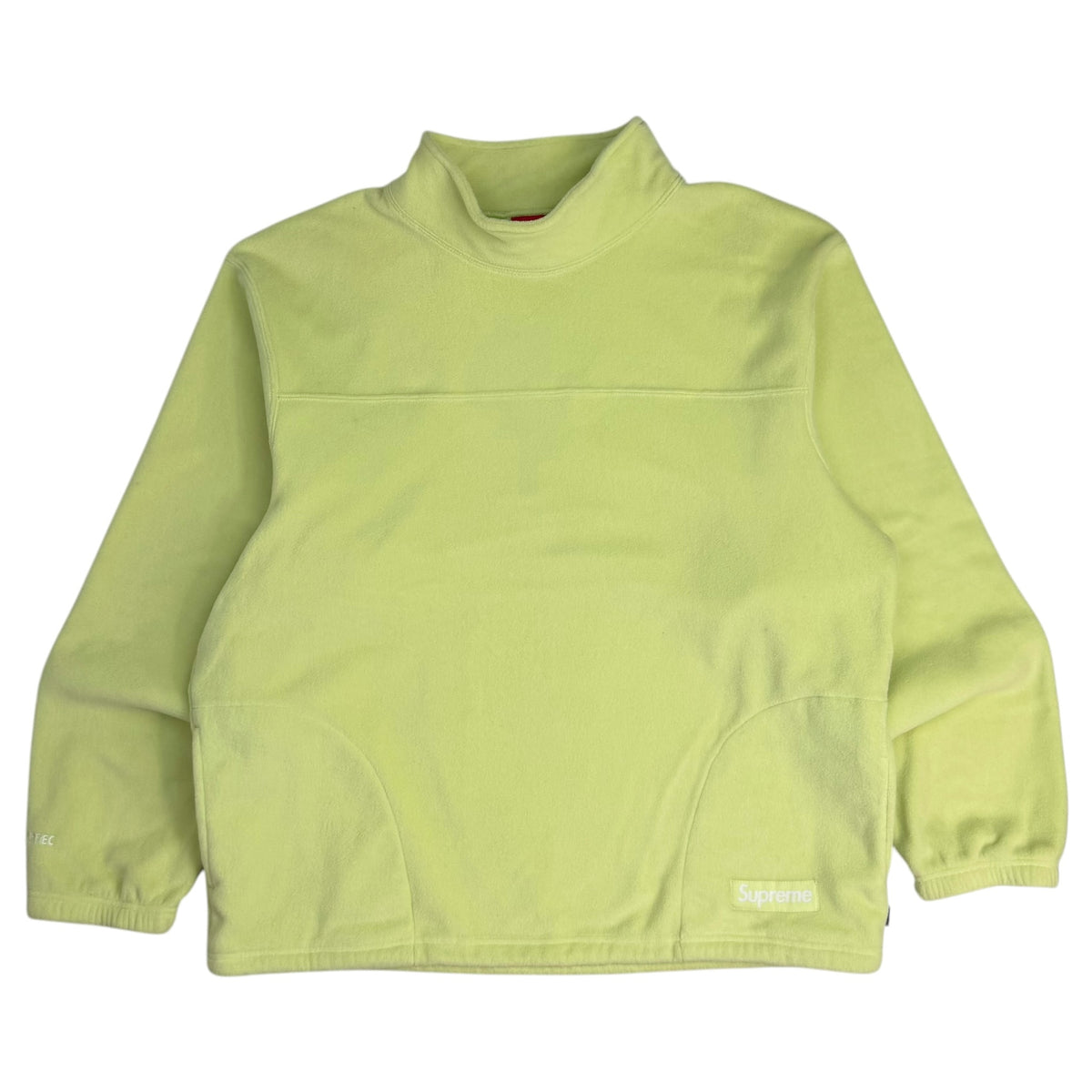 Supreme Polartec Mock Neck Pullover Lime