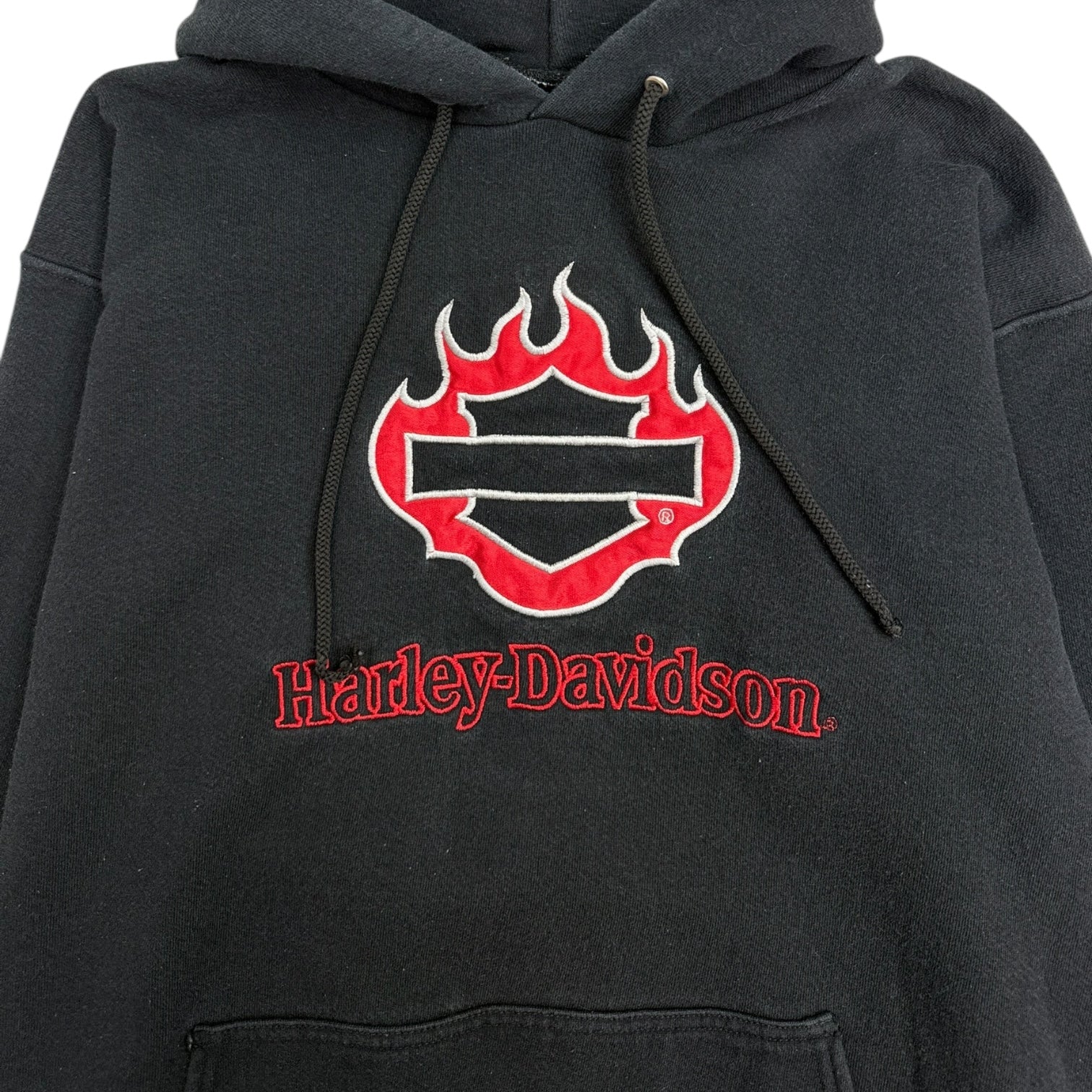 Vintage Harley Davidson Of Edmonton Hoodie Black