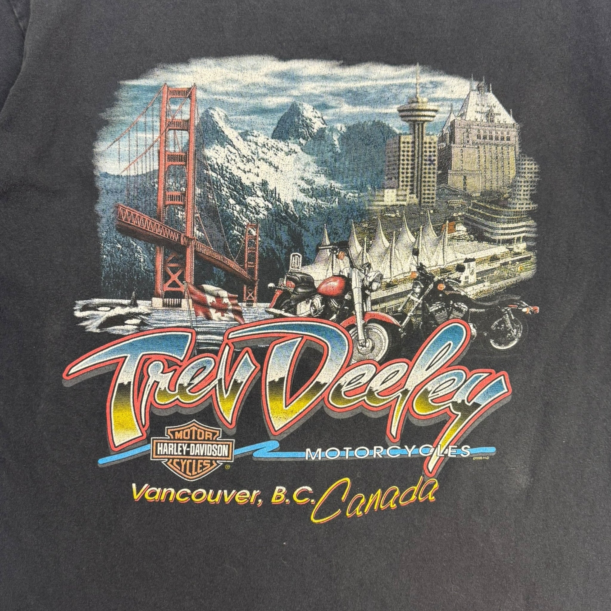 Vintage Harley Davidson Lady Silhouette T-Shirt