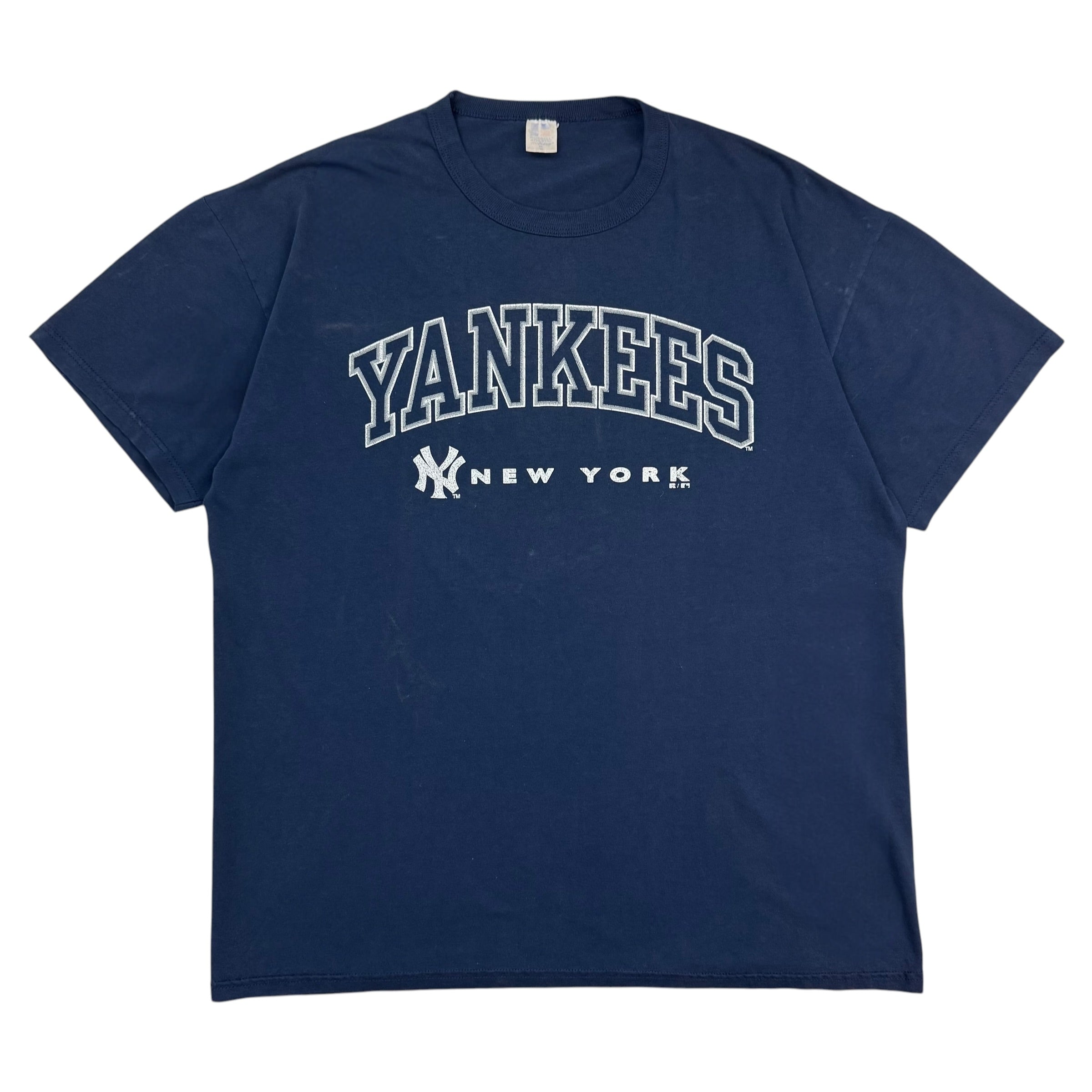 Vintage Russell Athletic New York Yankees Tee Navy Blue