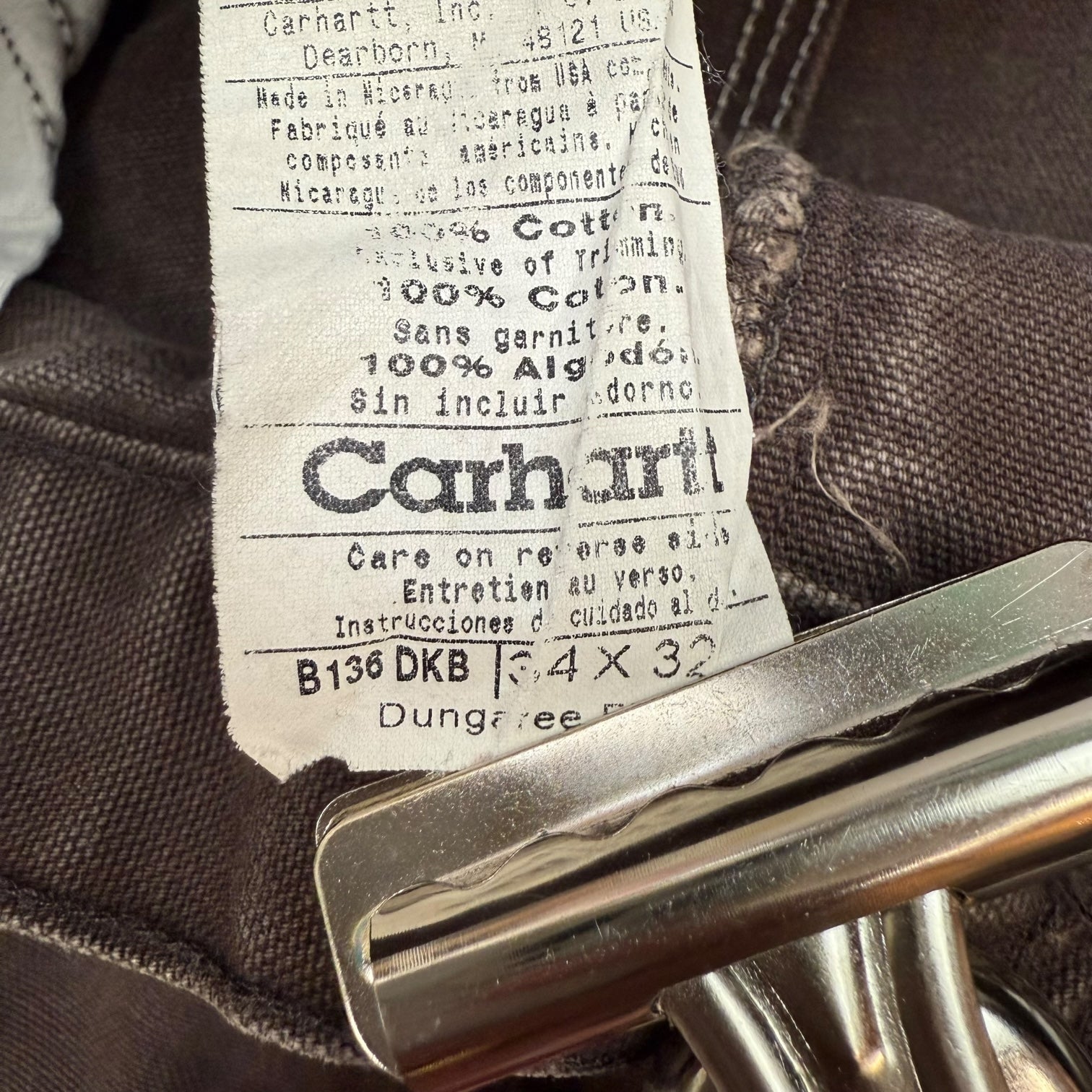 Vintage Carhartt Double Knee Pants Brown