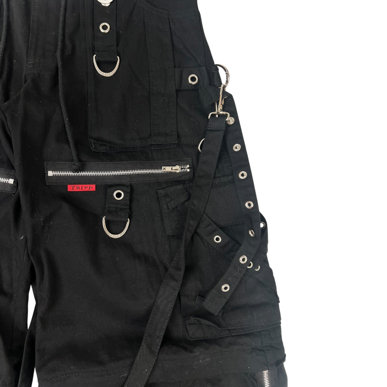Tripp NYC X-Strap Zip Off Pants Black