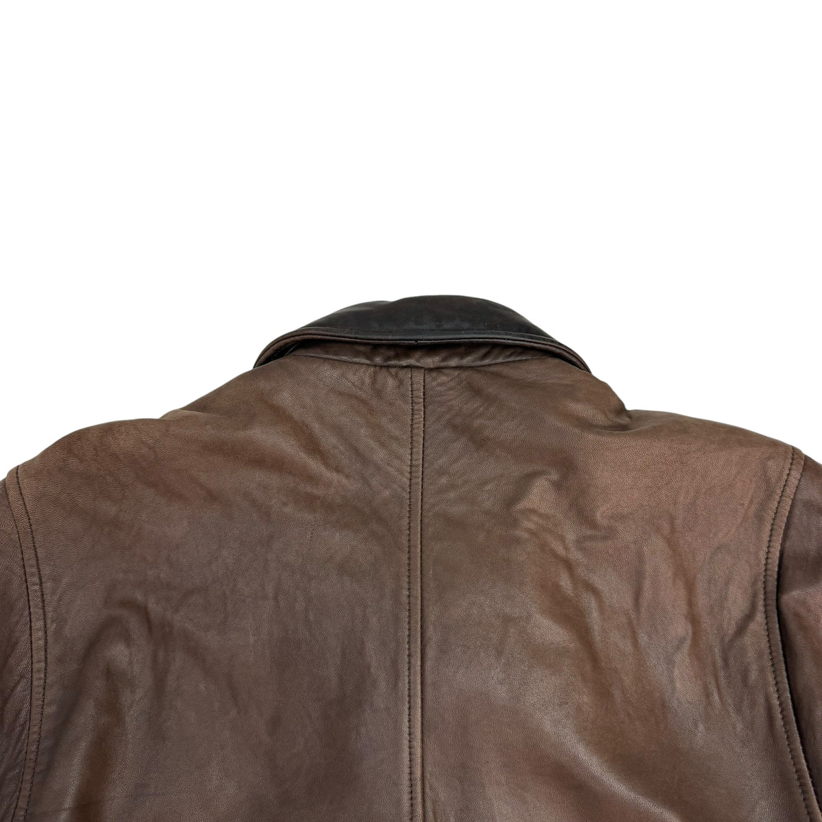 Vintage Tasso Elba Leather Jacket Brown
