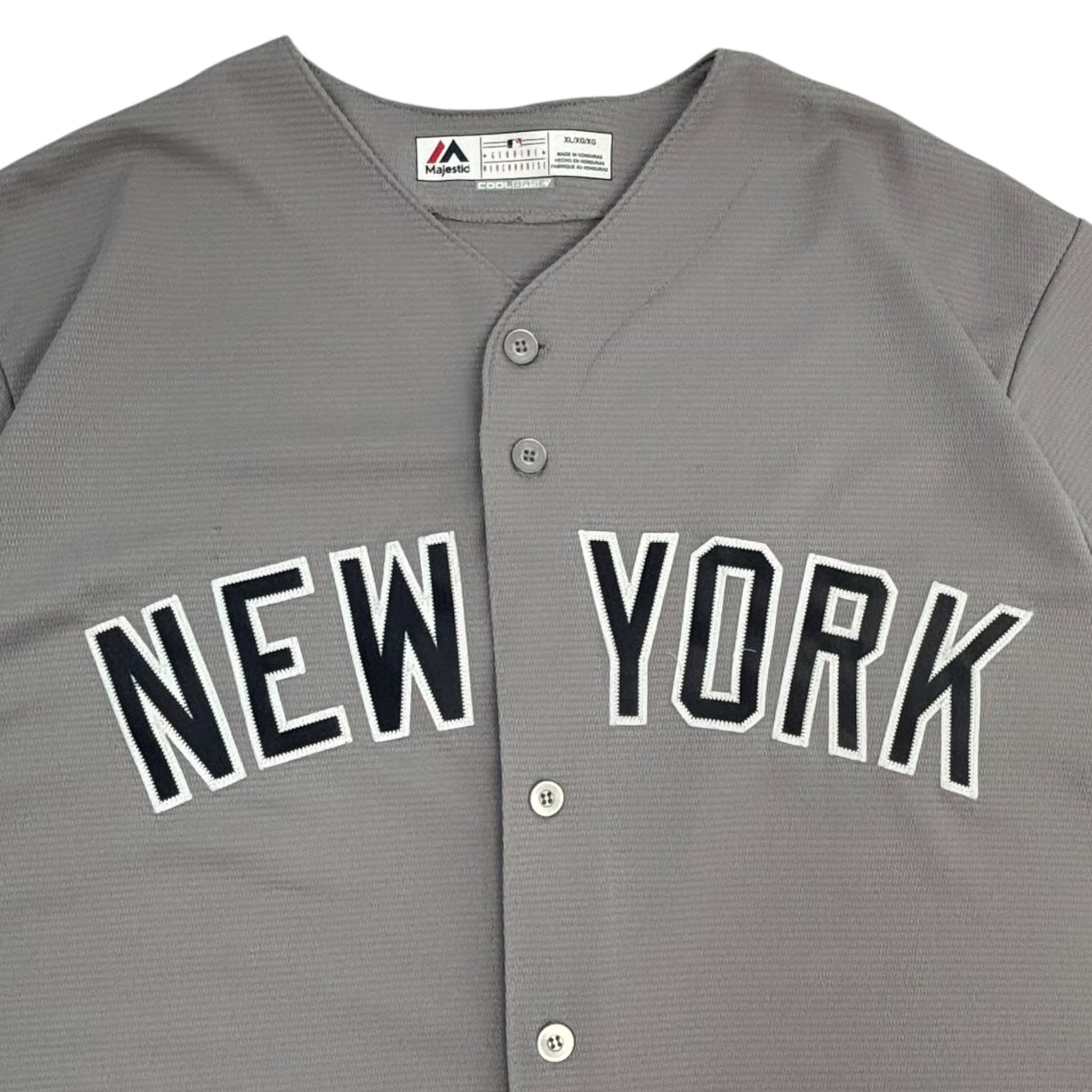 Vintage Majestic New York Yankees Spellout Pinstripe MLB Jersey