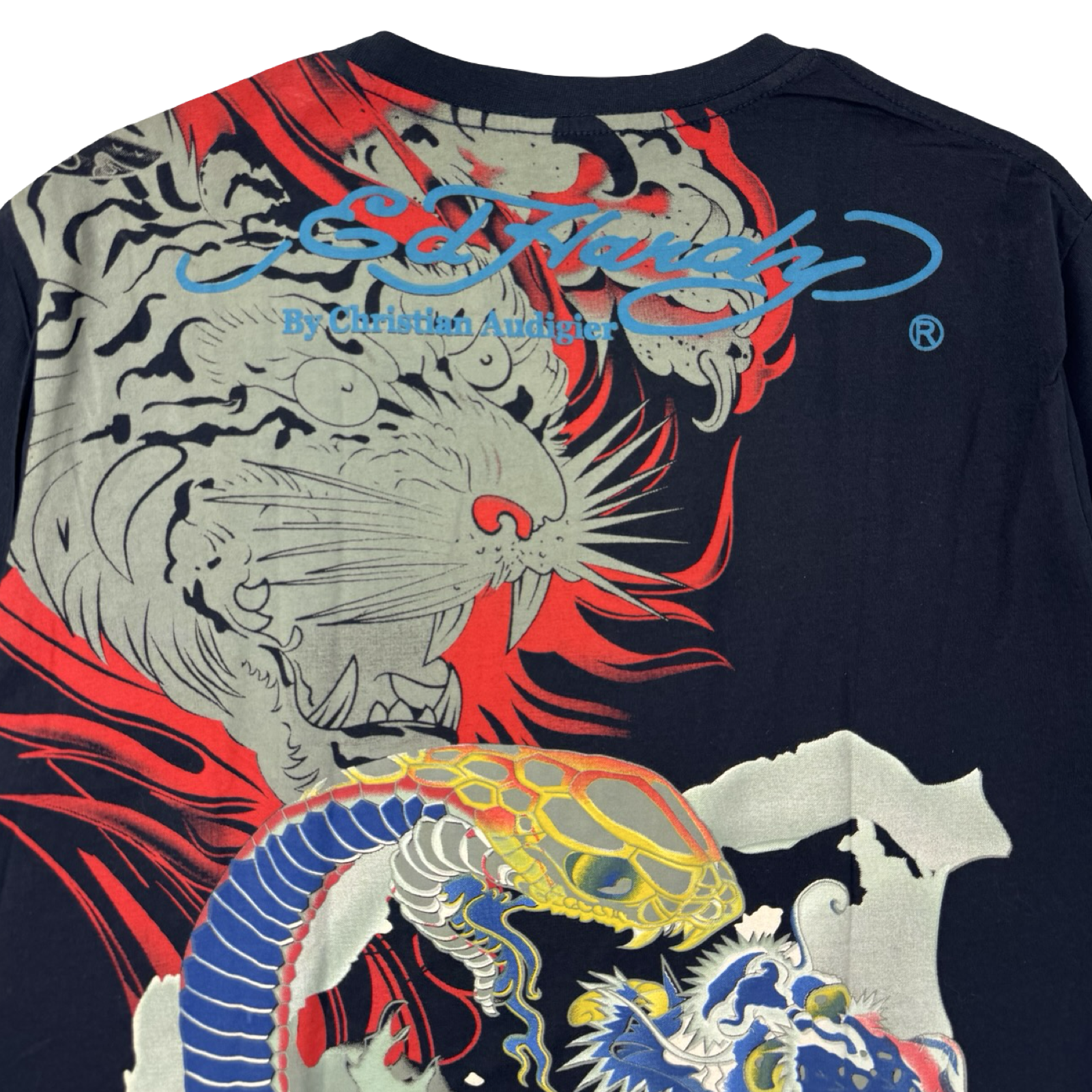 Vintage Y2K Ed Hardy Ambiguous Animal Rhinestone T-Shirt