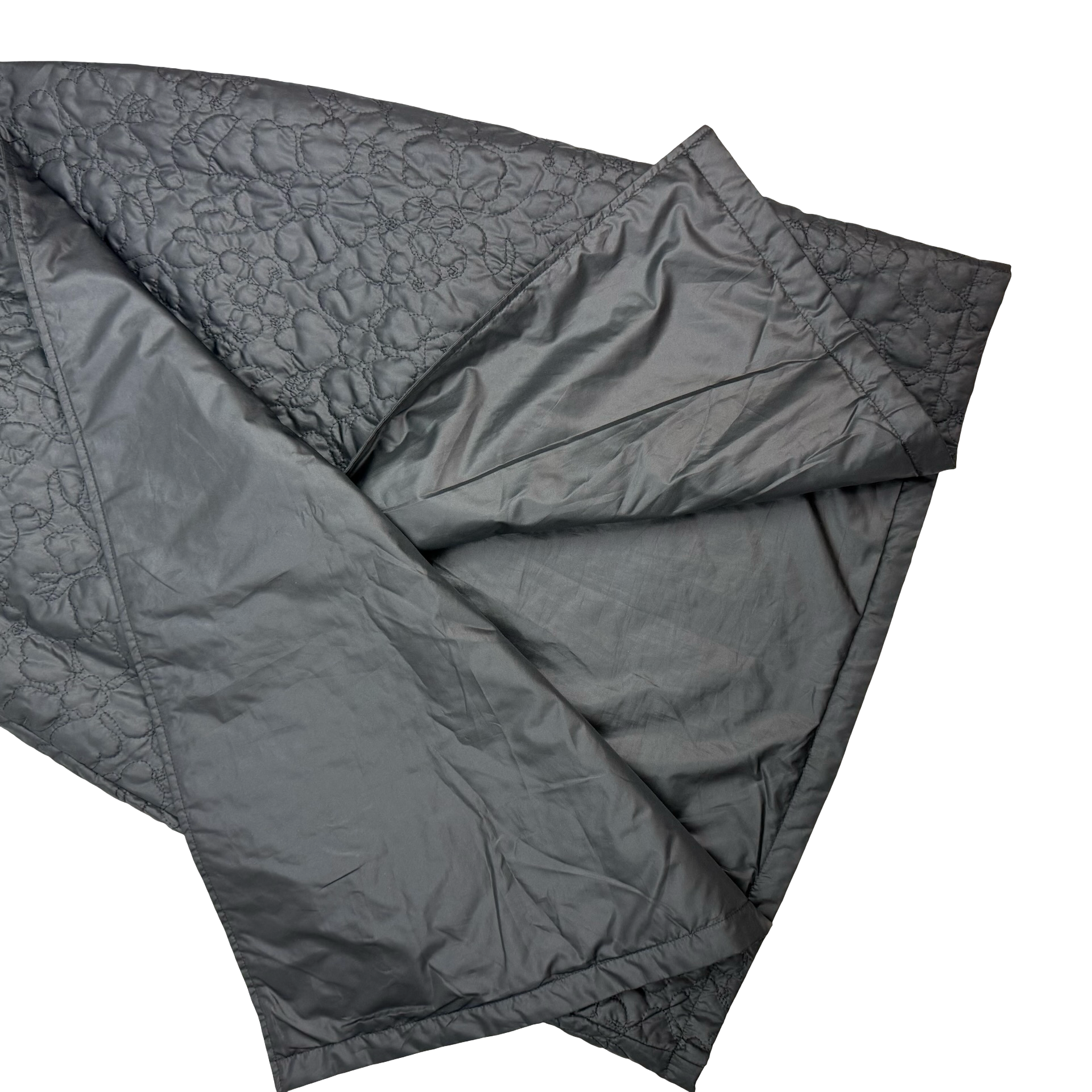 (W) Stussy Quilted Wrap Skirt Black
