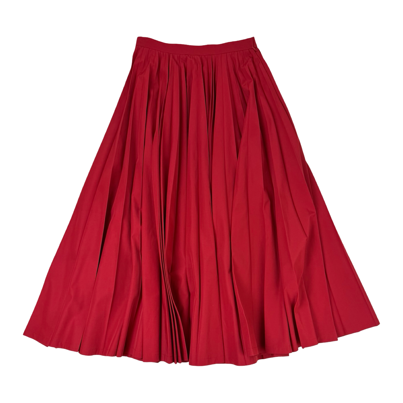 (W) Junya Watanabe Comme Des Garcons Pleated Skirt Red