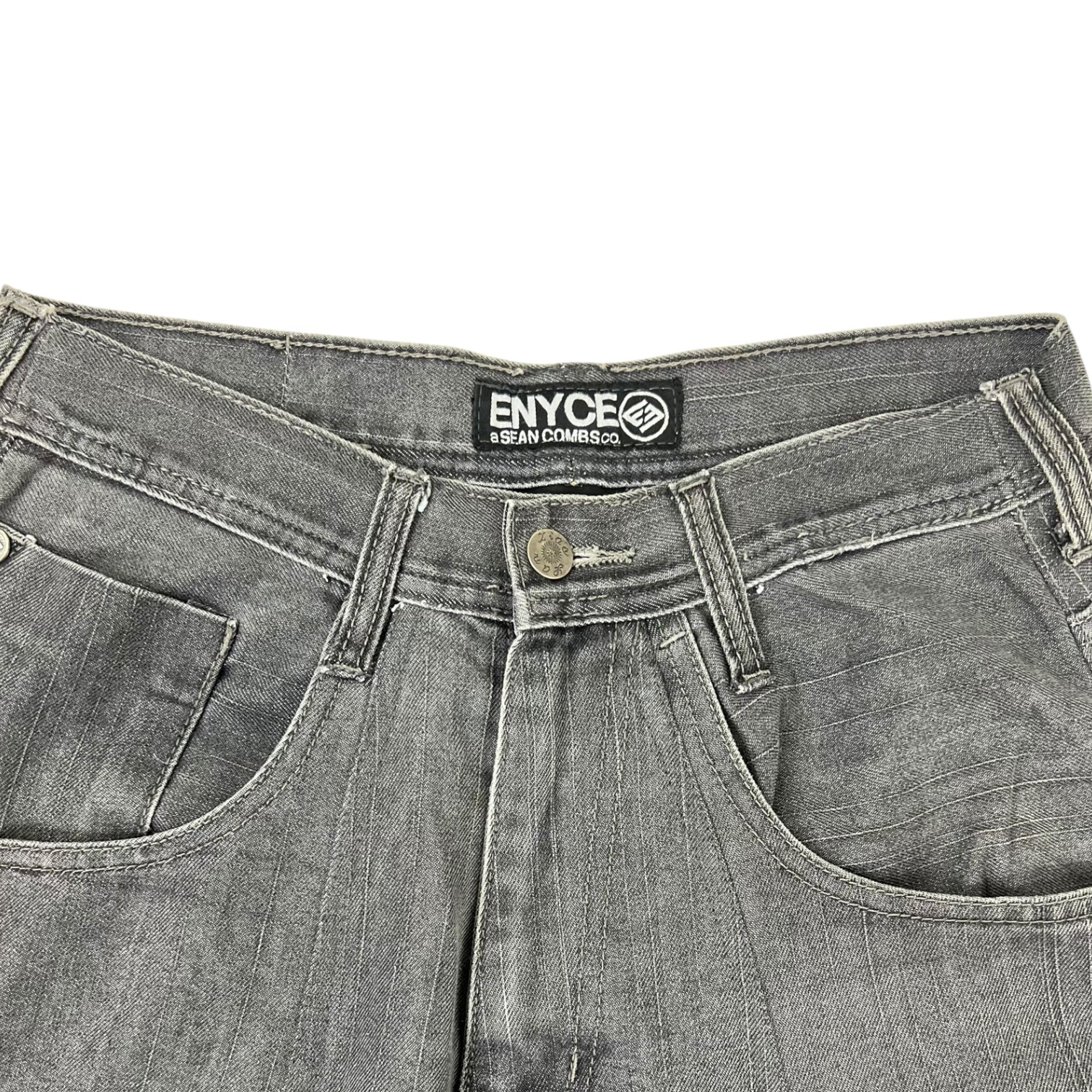 (W) Vintage Y2K Enyce Baggy Denim Jean Dark Grey