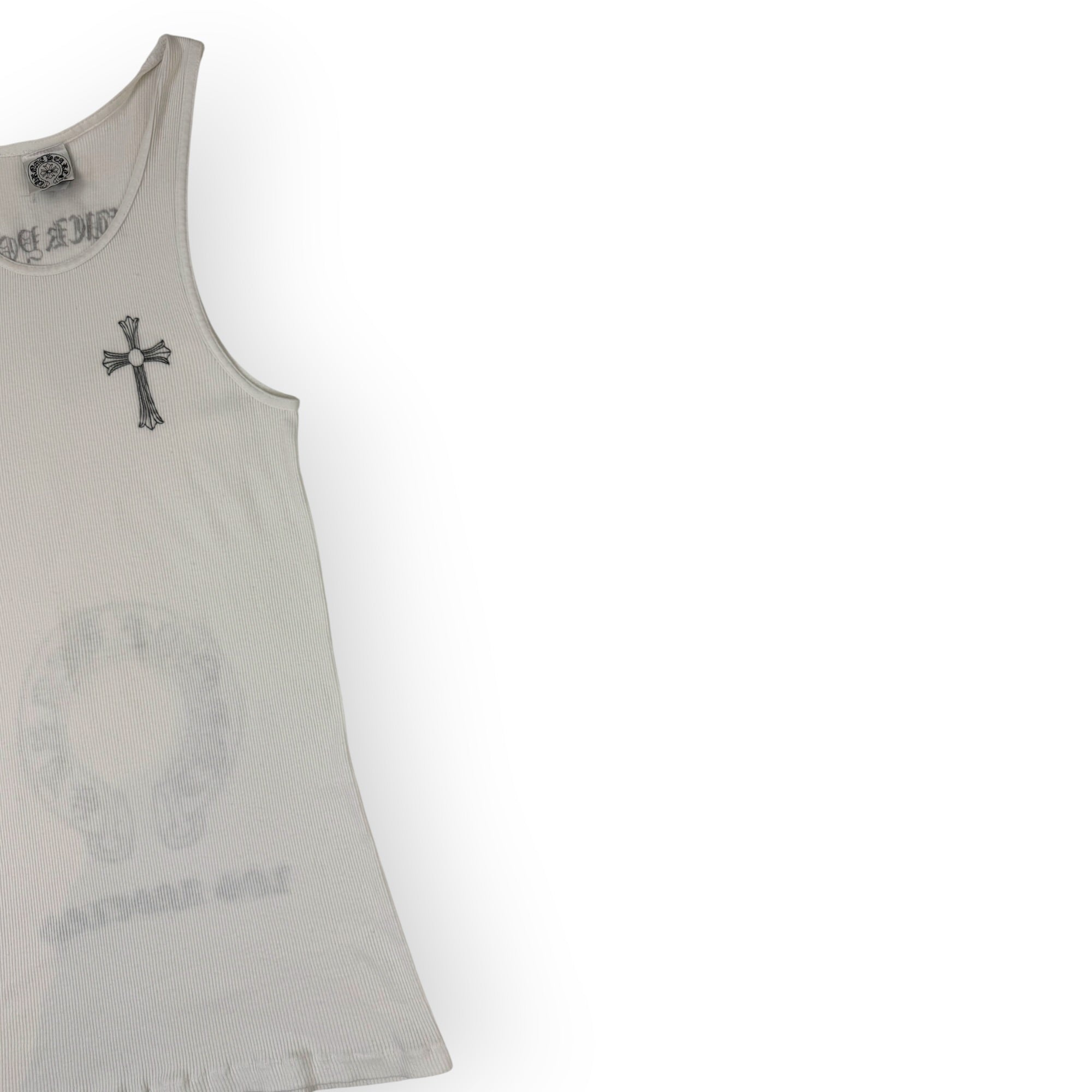 Vintage Chrome Hearts Los Angeles Tank Top White