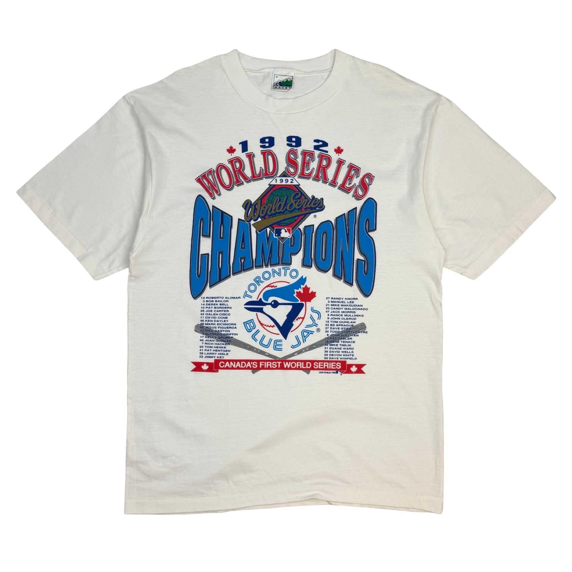 1992 Toronto Blue Jays World Series Champions Tee White