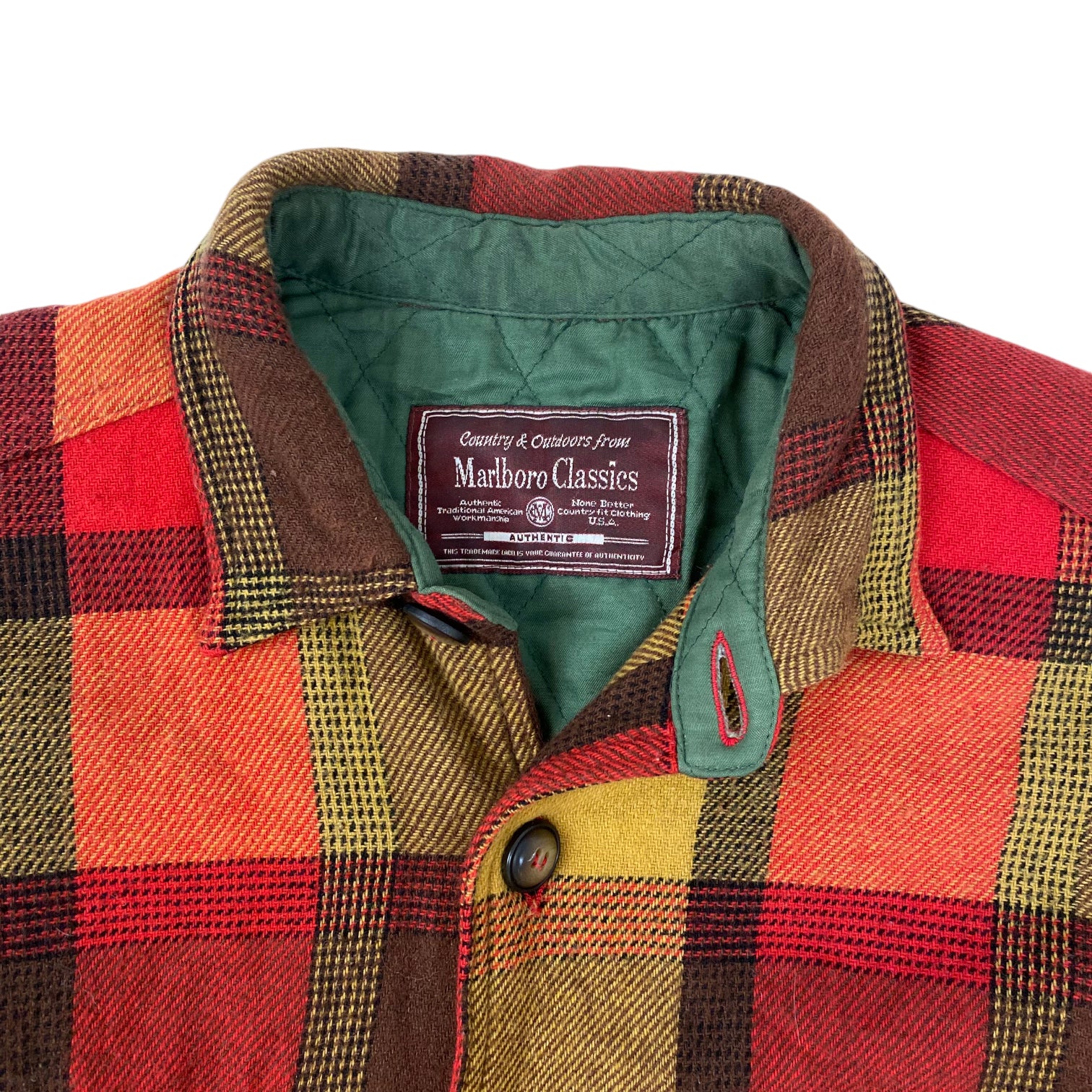 Vintage Marlboro Classics Wool Checkered Jacket