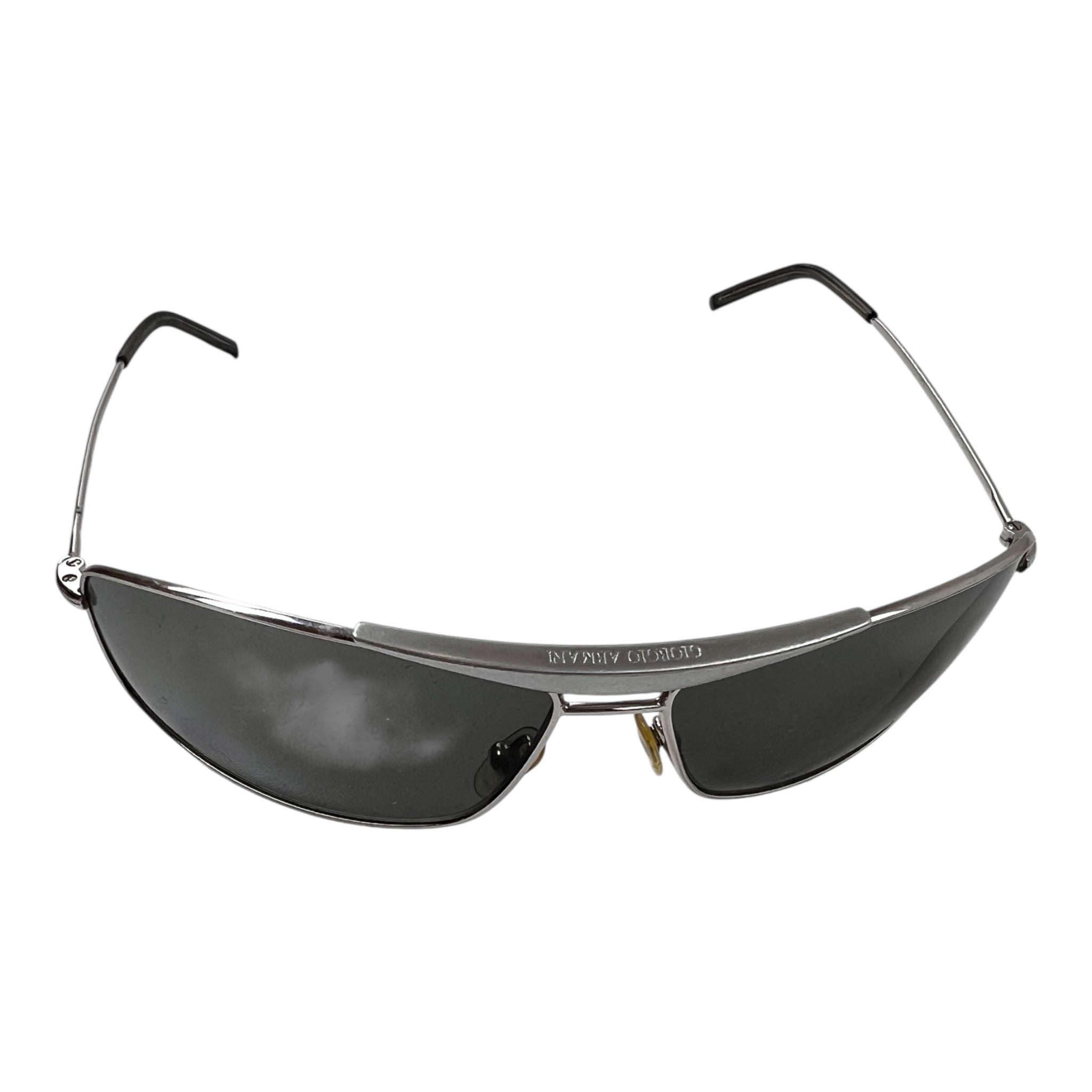 Vintage Giorgio Armani Distinctive Metallic Frame Sunglasses