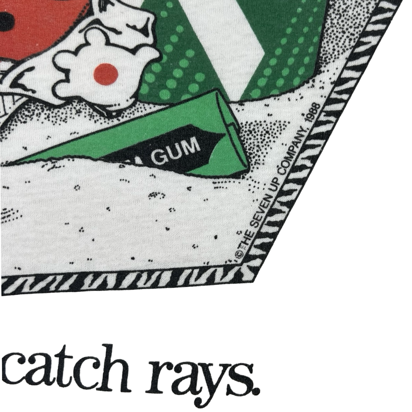 Vintage 1980’s 7Up “See Spot, Cath Rays” T-Shirt White