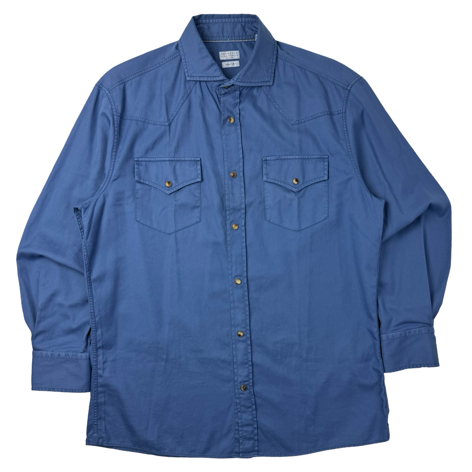 Brunello Cucinelli Button-Up Shirt Blue
