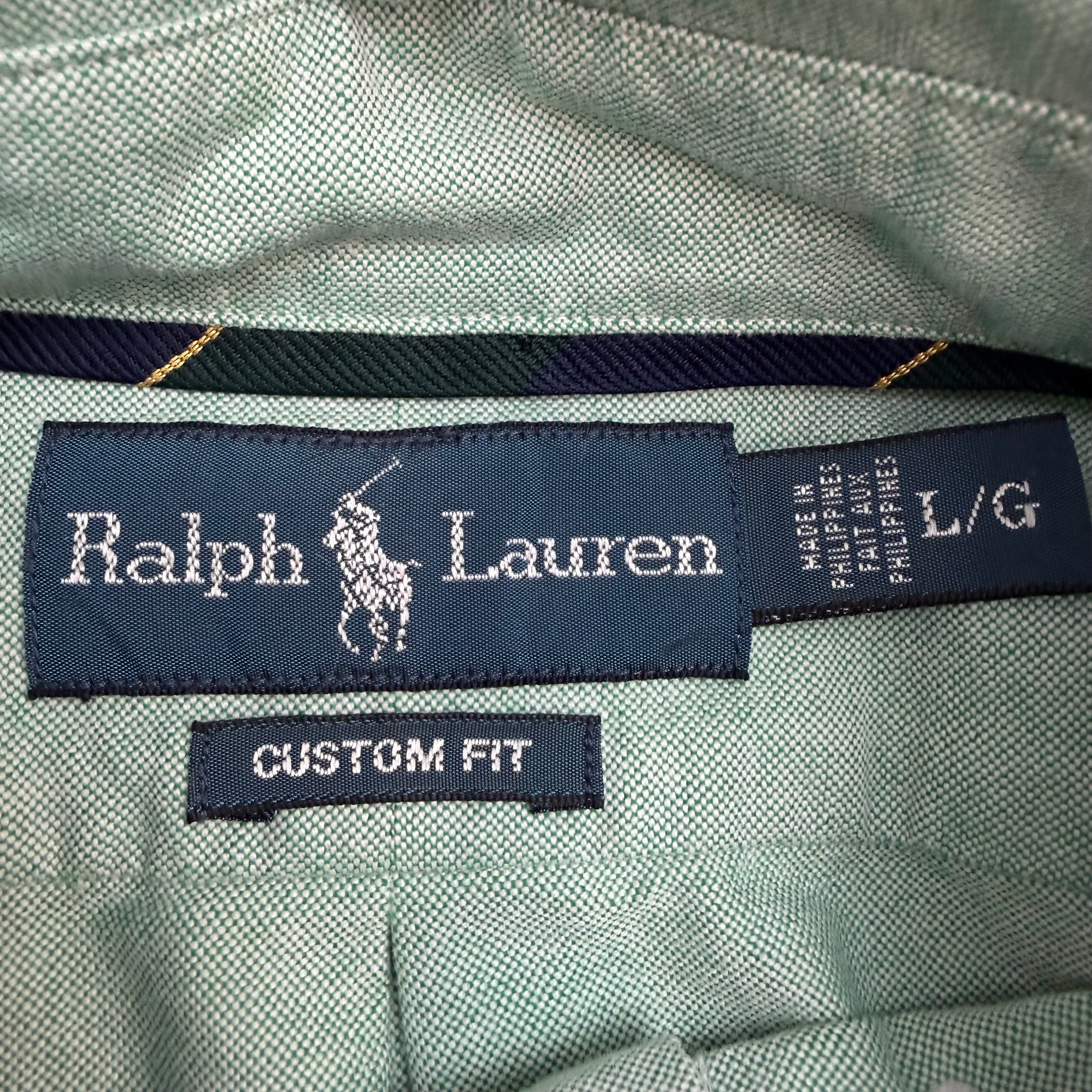 Vintage Polo Ralph Lauren Embroidered Button Up Mint Green