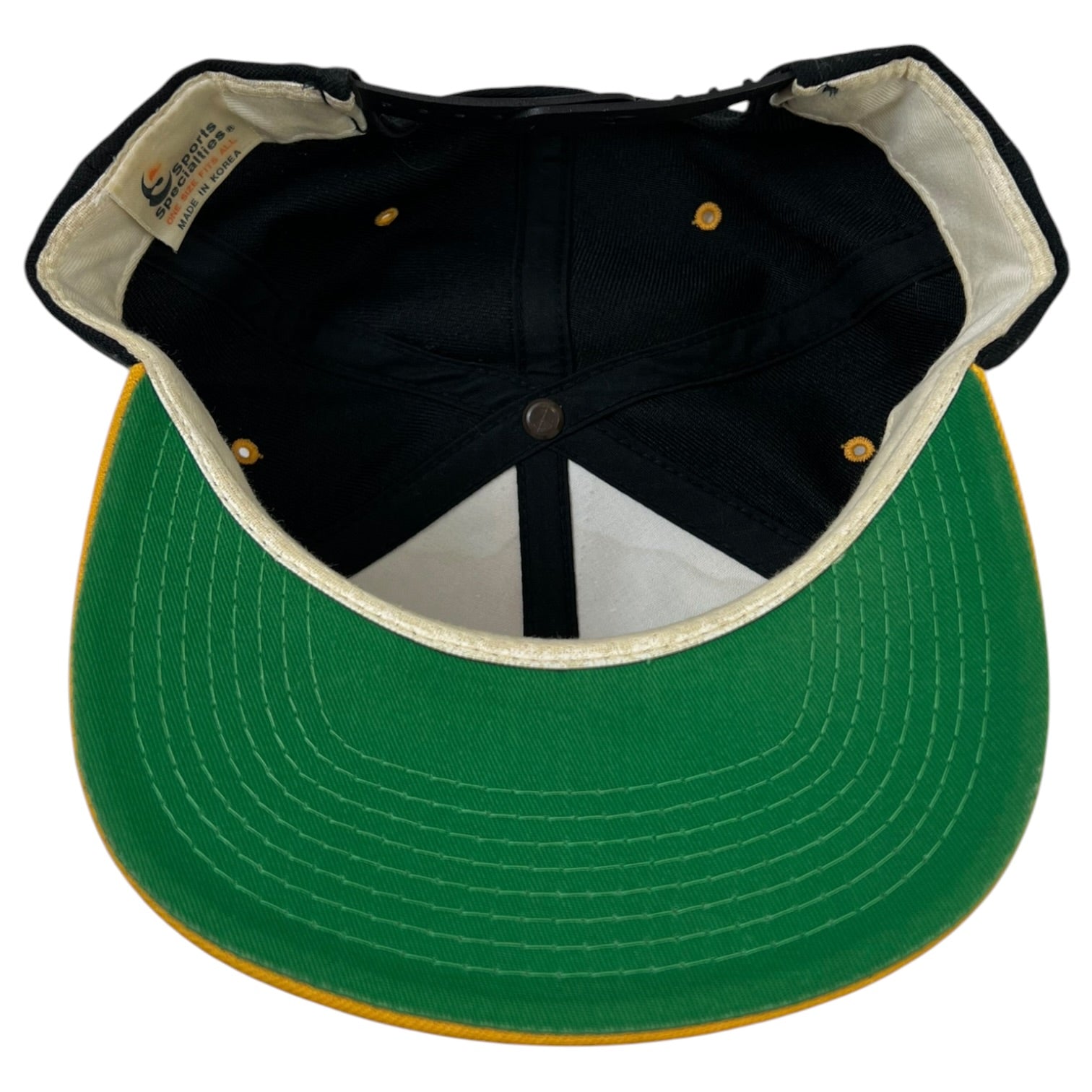 Vintage 90’s NBC Sports Hat Black/Yellow