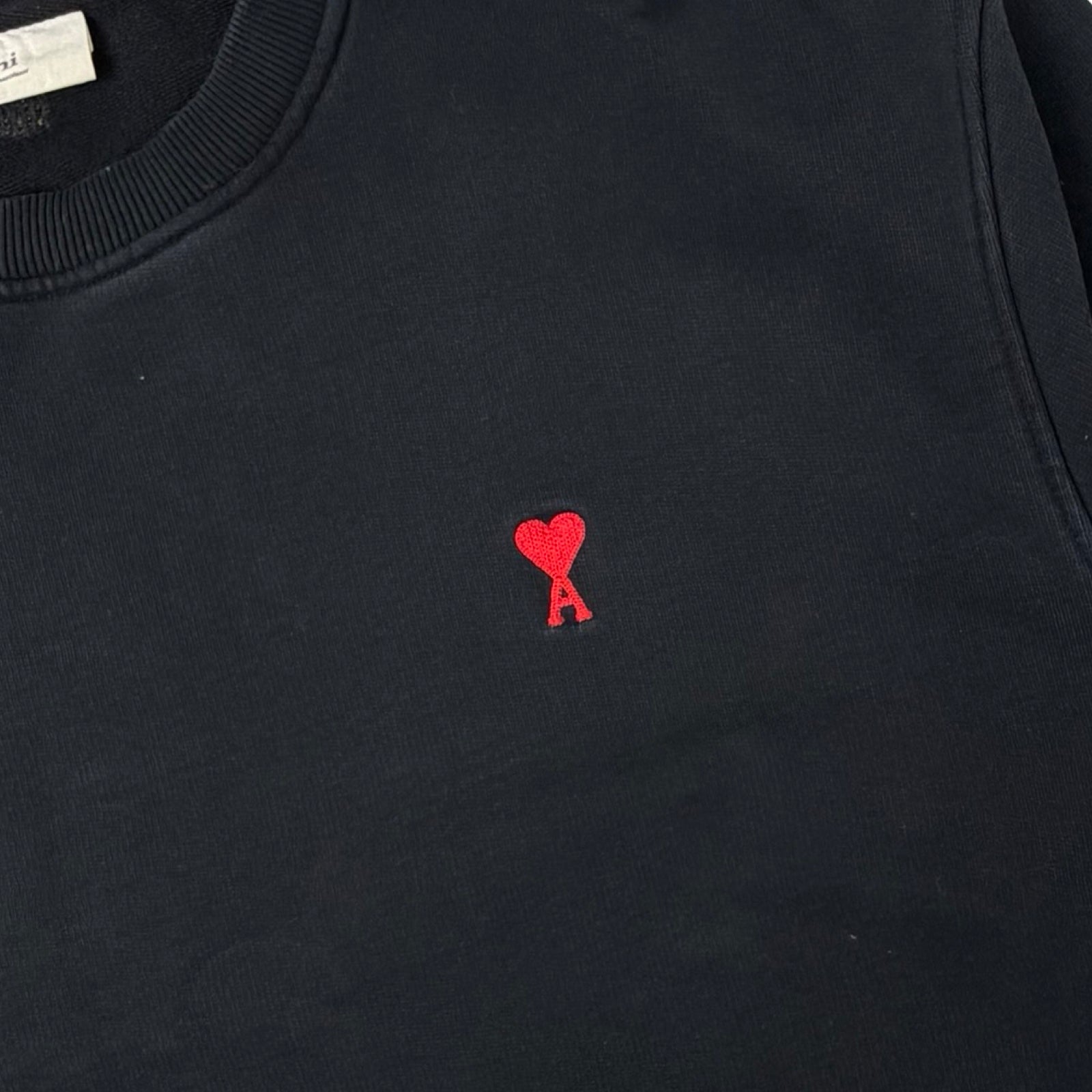 AMI Paris Ami De Coeur Sweatshirt Black