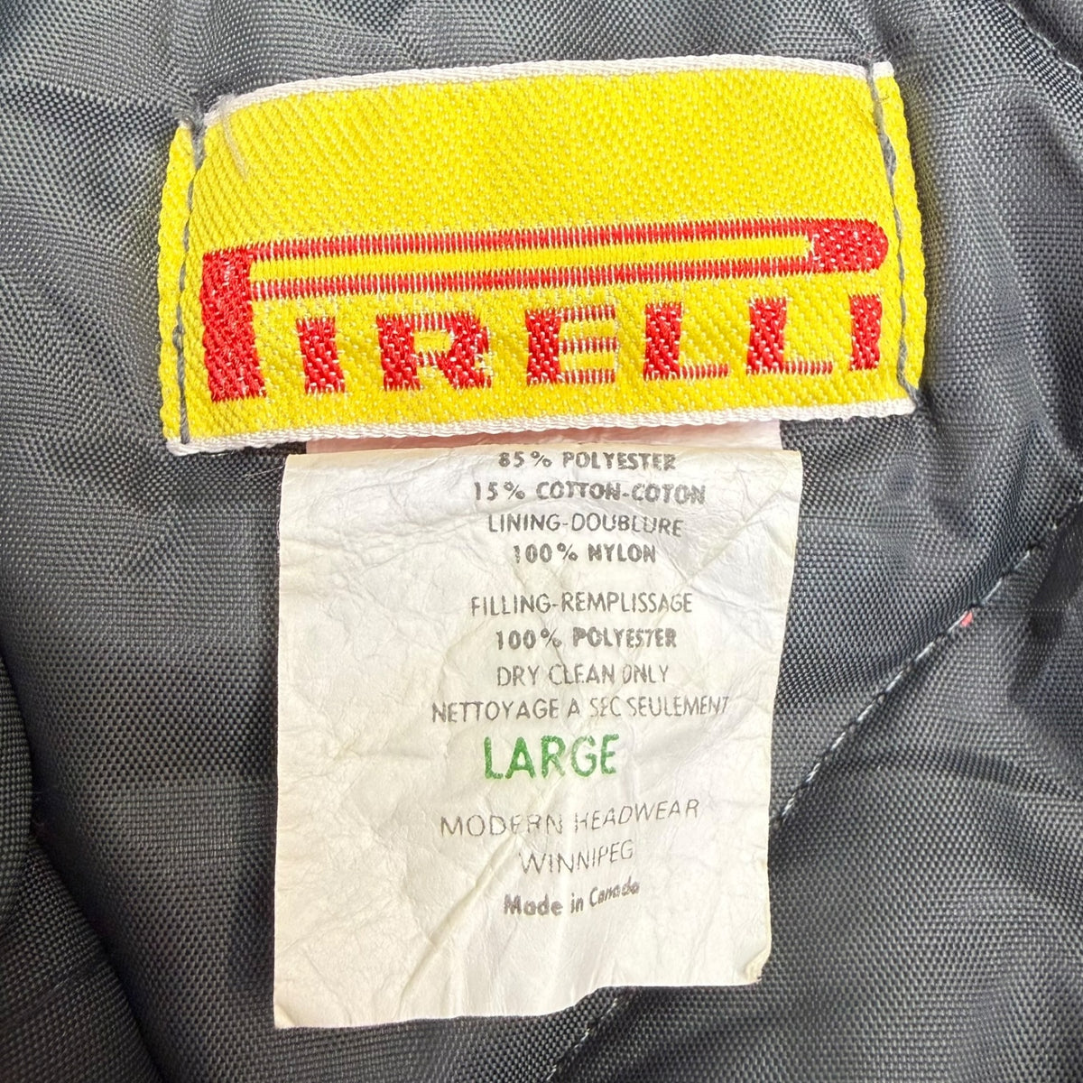 Vintage Pirelli Tires Racing Jacket Red
